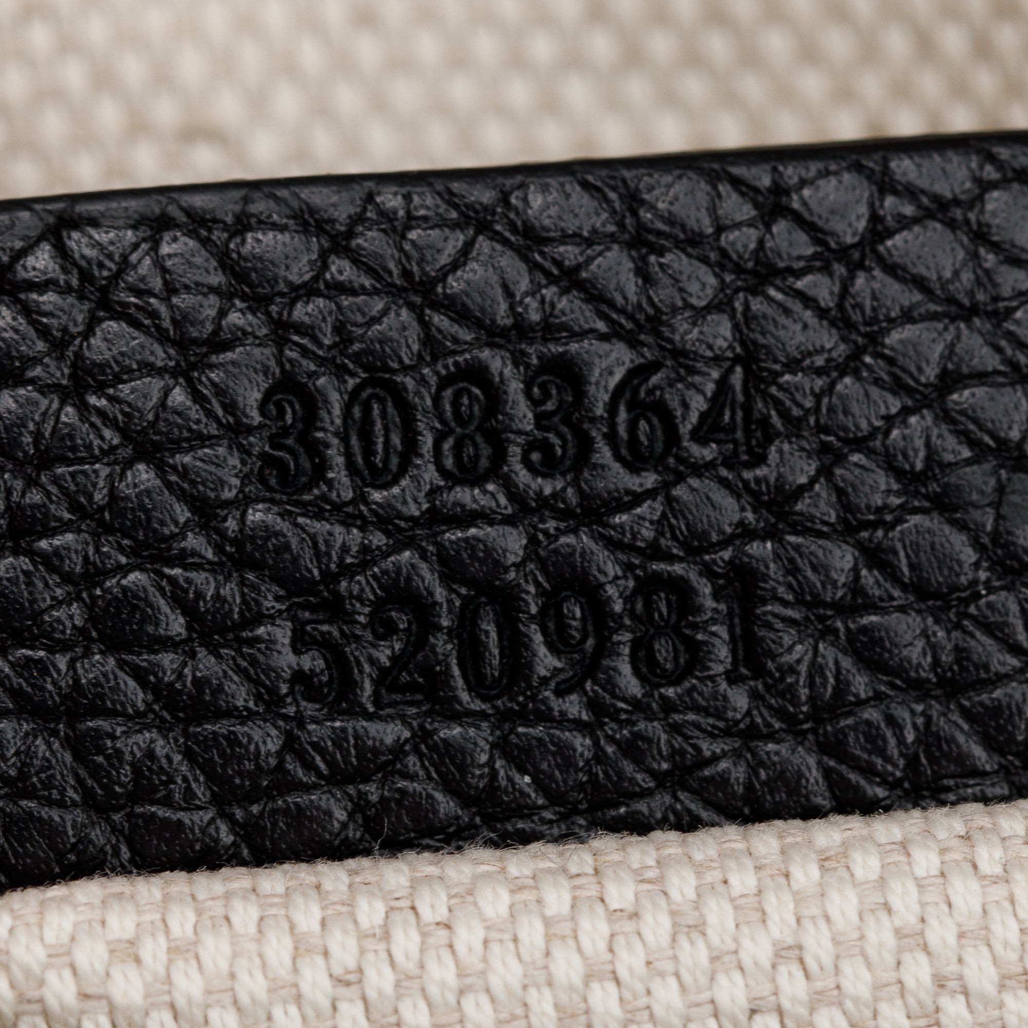 Gucci Black Pebbled Calfskin Leather Small Soho Disco Bag