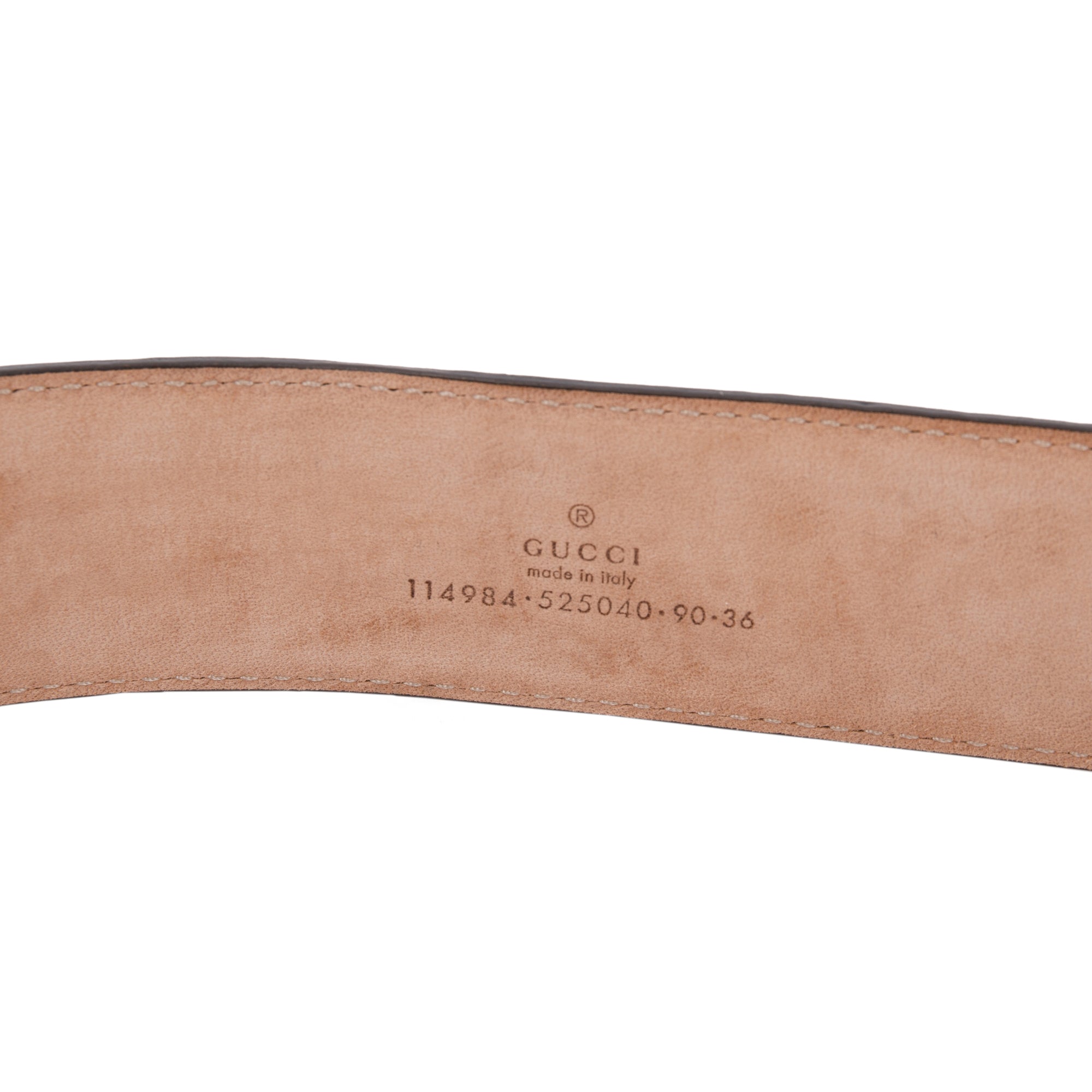 Gucci Black Signature Leather Belt