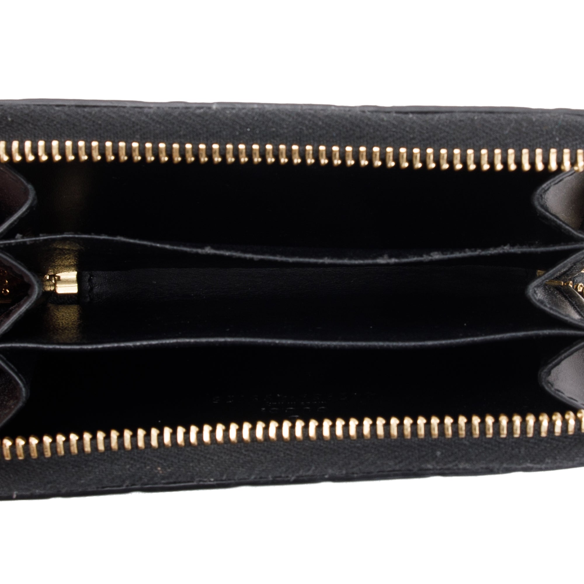 Gucci Black Signature Leather Card Case w/ Box