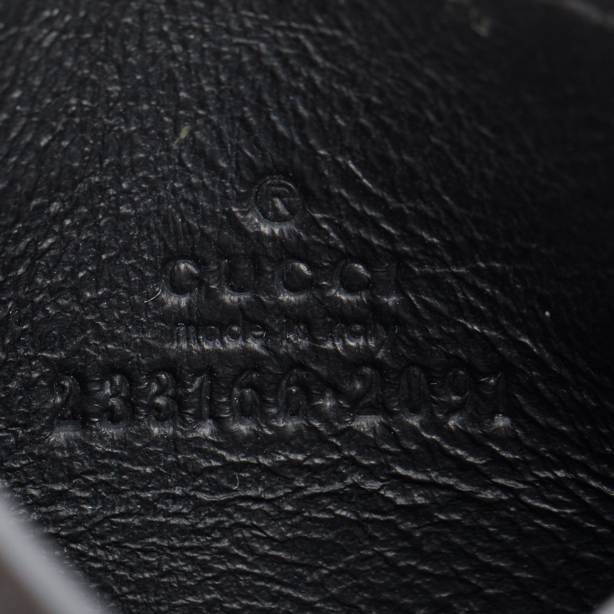 Gucci Black Signature Leather Card Holder