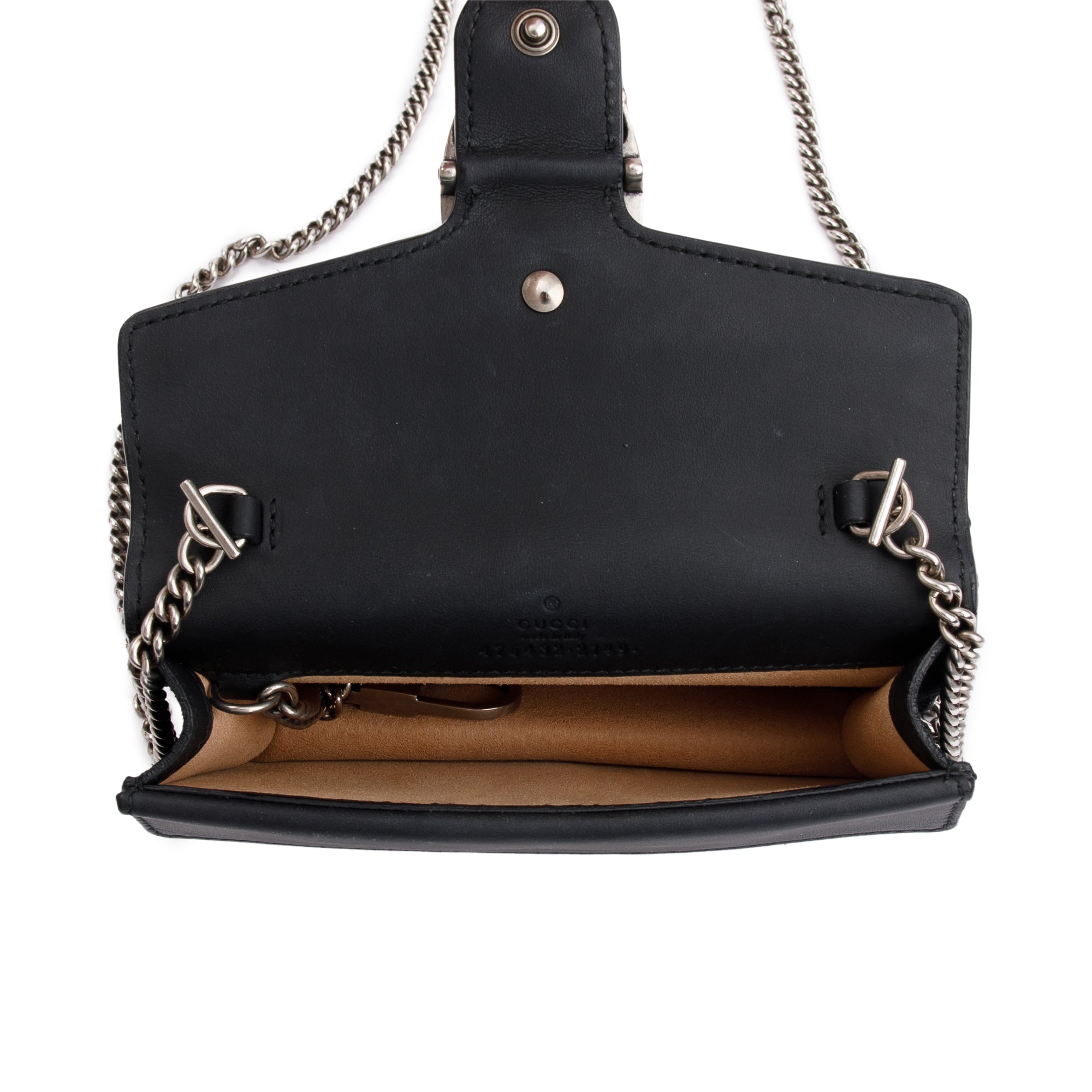 Gucci Black Suede Dionysus Super Mini Bag