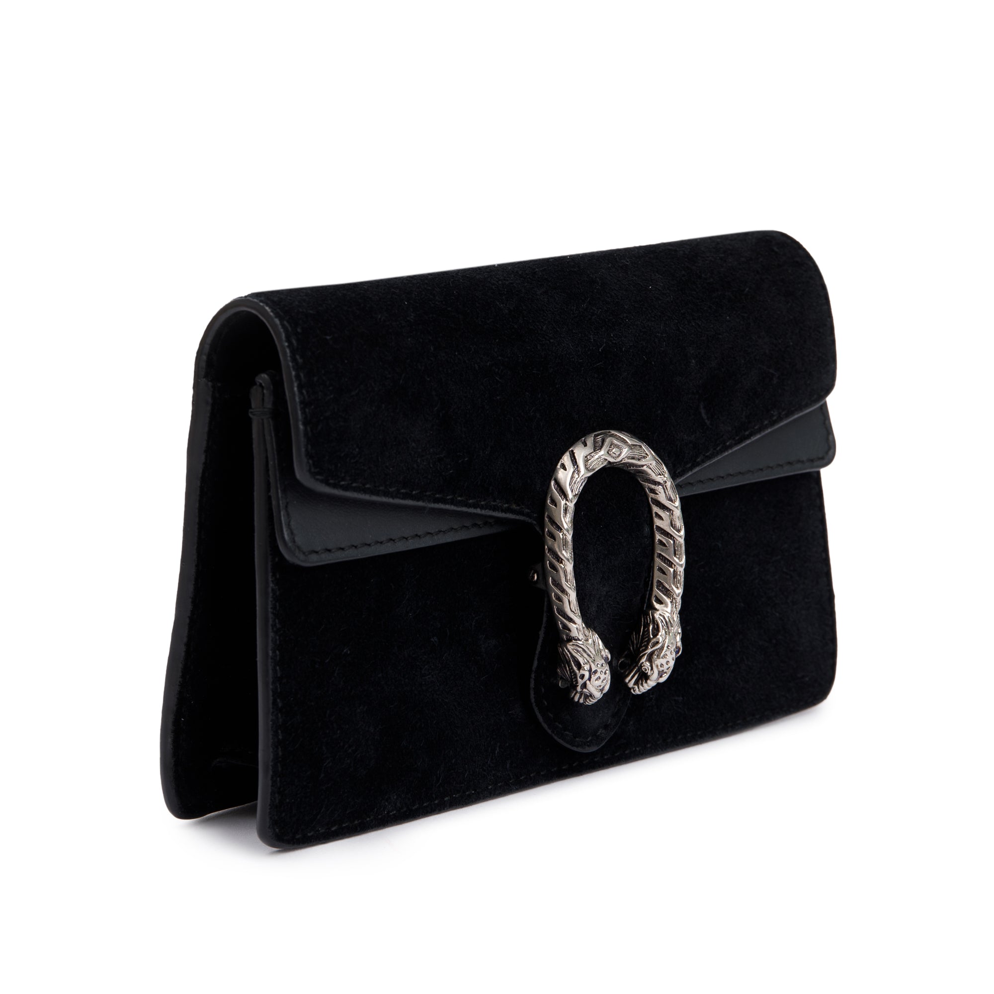 Gucci Black Suede Dionysus Super Mini Bag