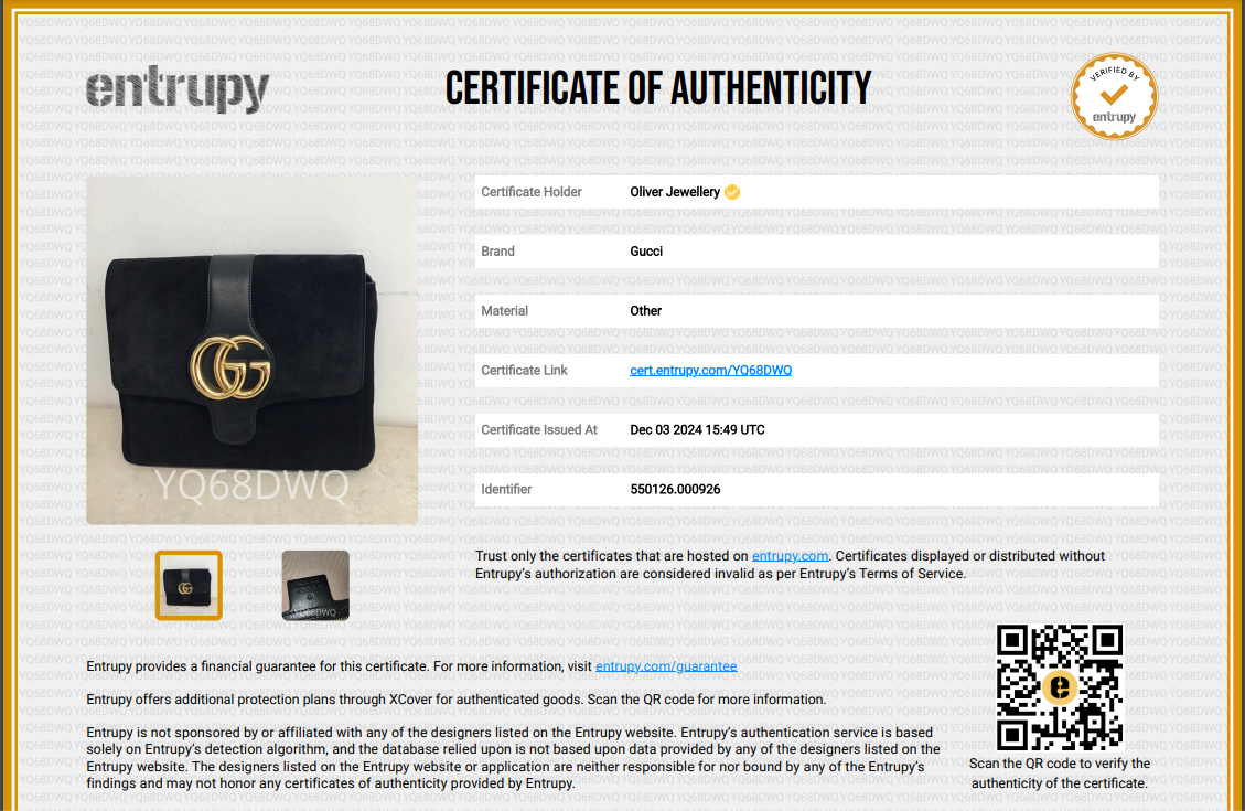 Gucci Black Suede Medium Arli Flap Shoulder Bag w/ Strap