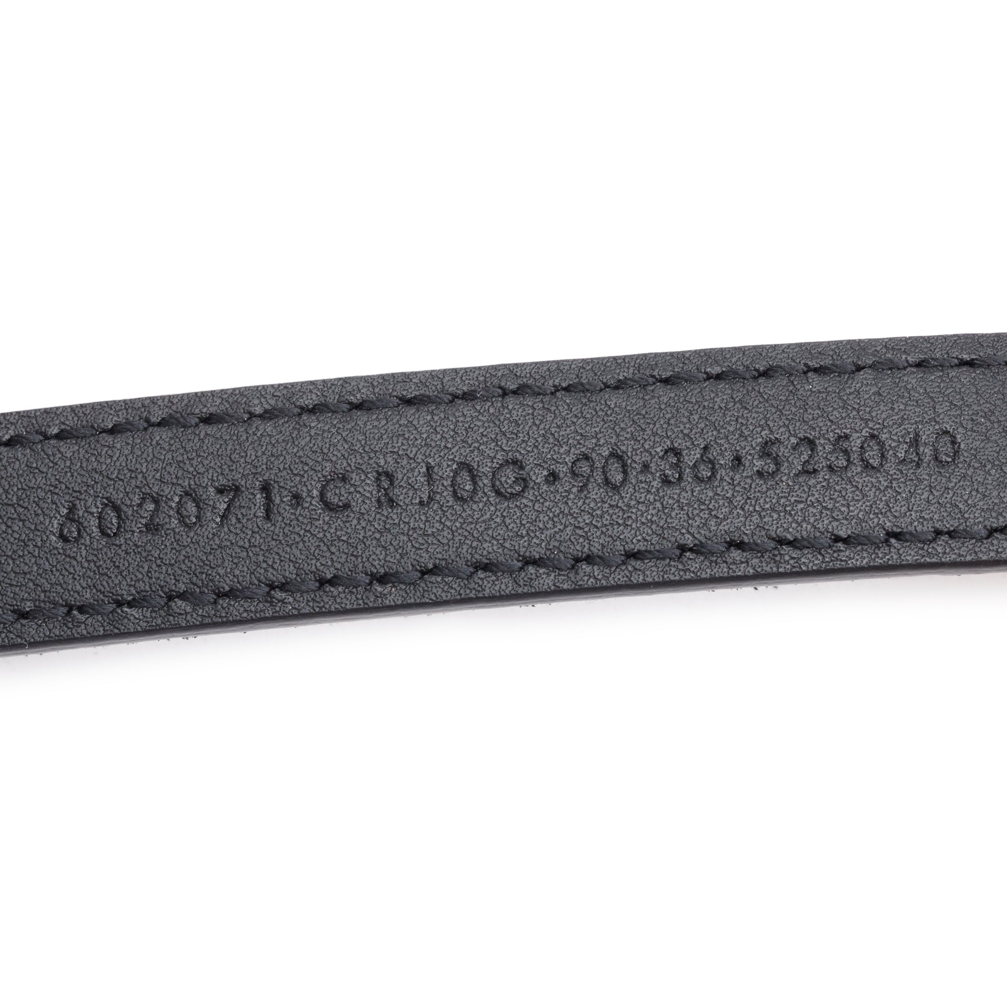 Gucci Black Suede Skinny Marmont with Torchon Buckle Belt, 90 36