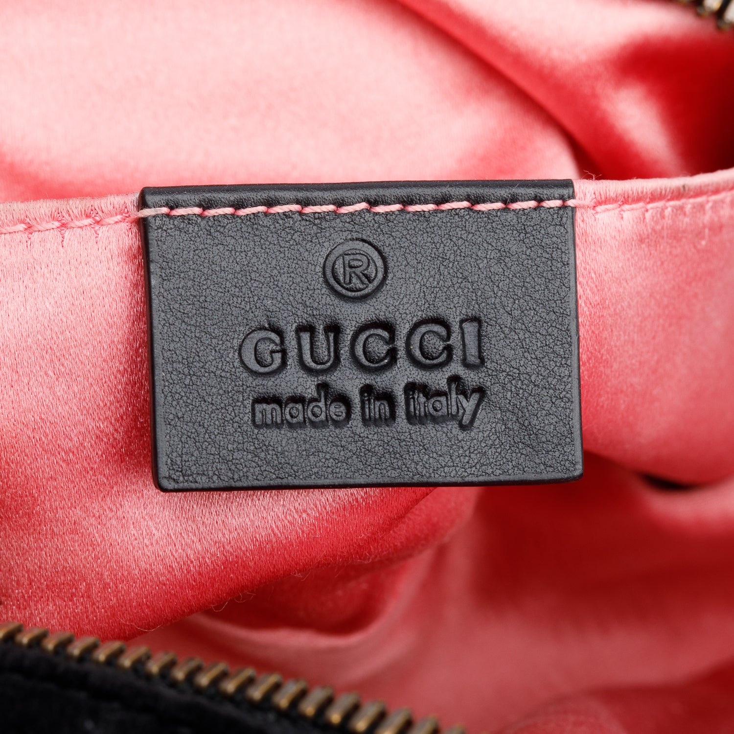 Gucci Black Velvet Matelasse GG Marmont Belt Bag, Size 85 35