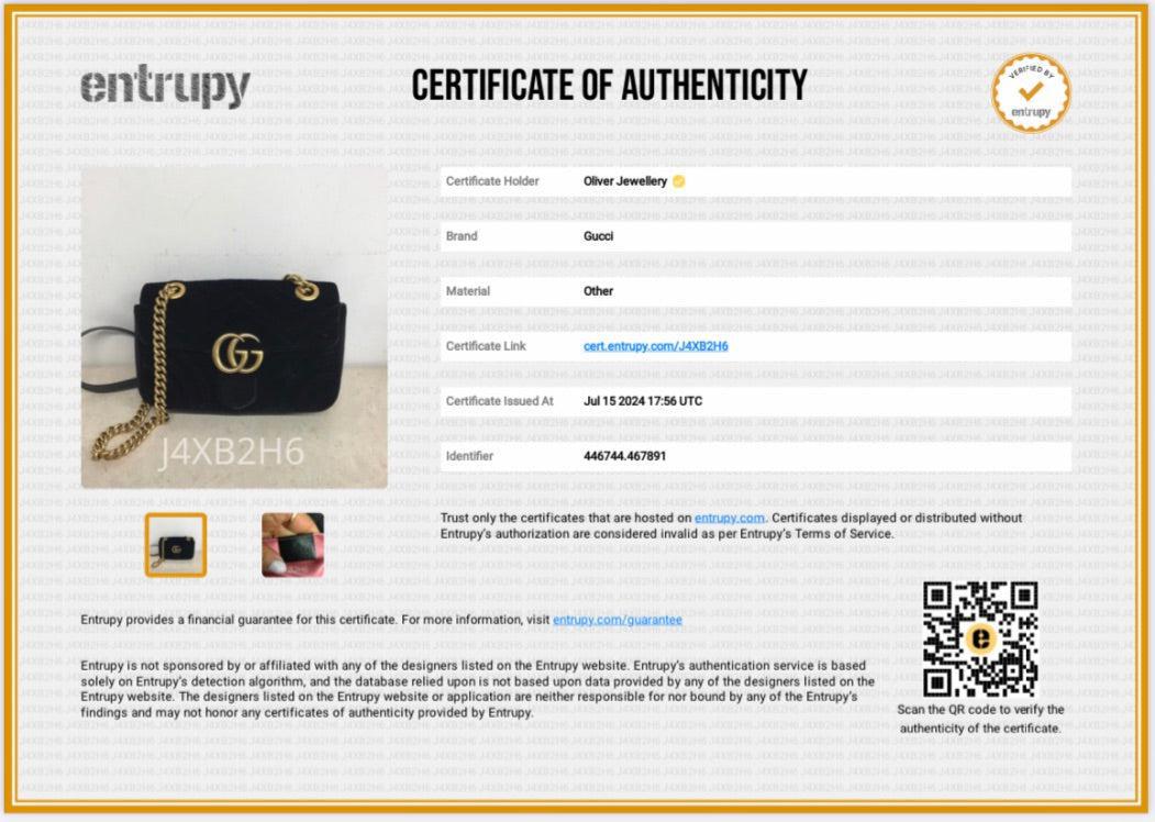 Gucci Black Velvet Matelasse GG Marmont Mini Shoulder Bag