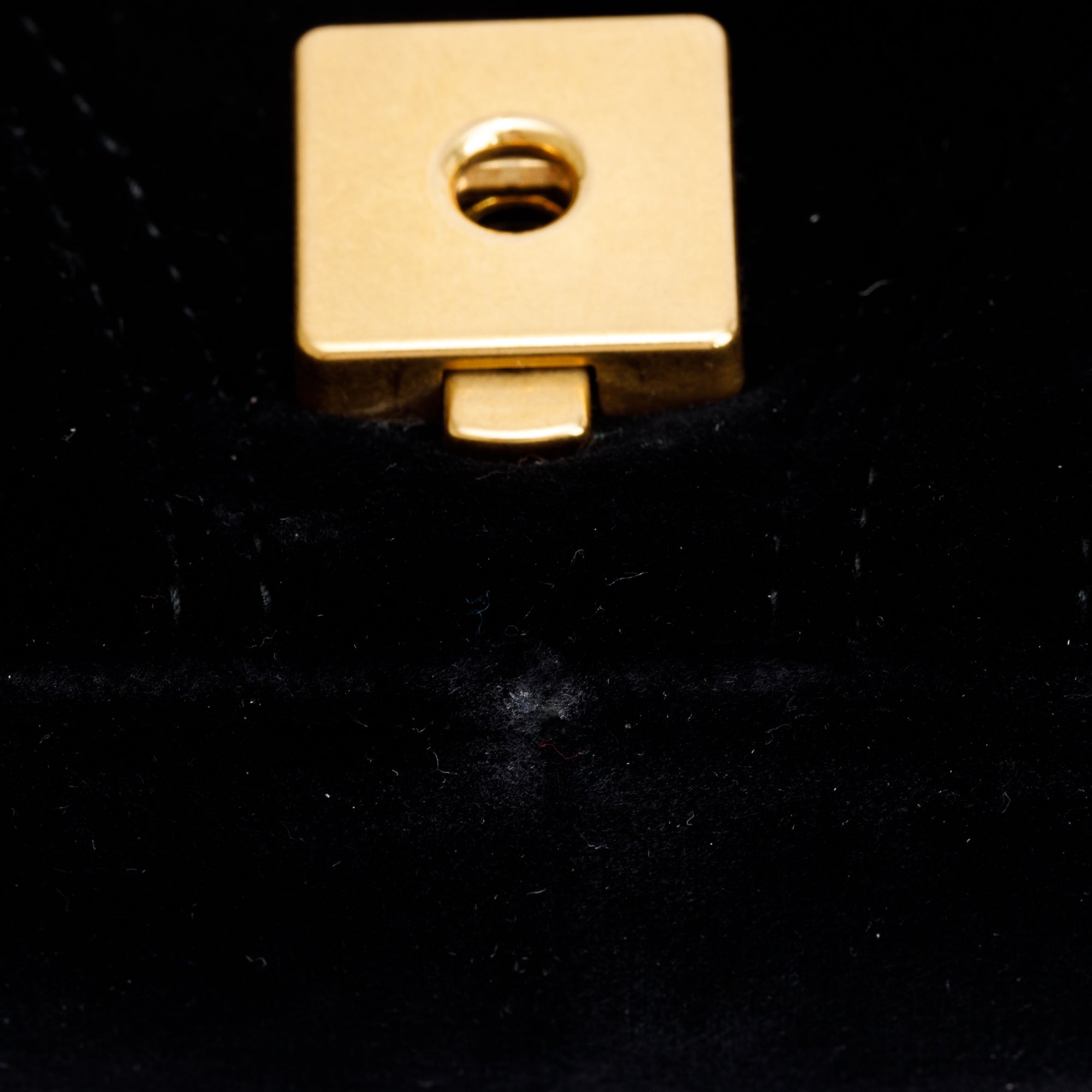 Gucci Black Velvet Matelasse GG Marmont Mini Shoulder Bag