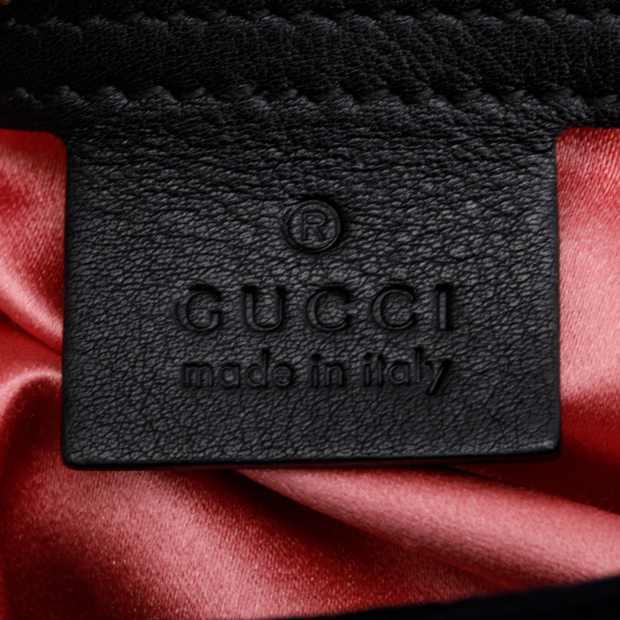 Gucci Black Velvet Matelasse GG Marmont Small Shoulder Bag