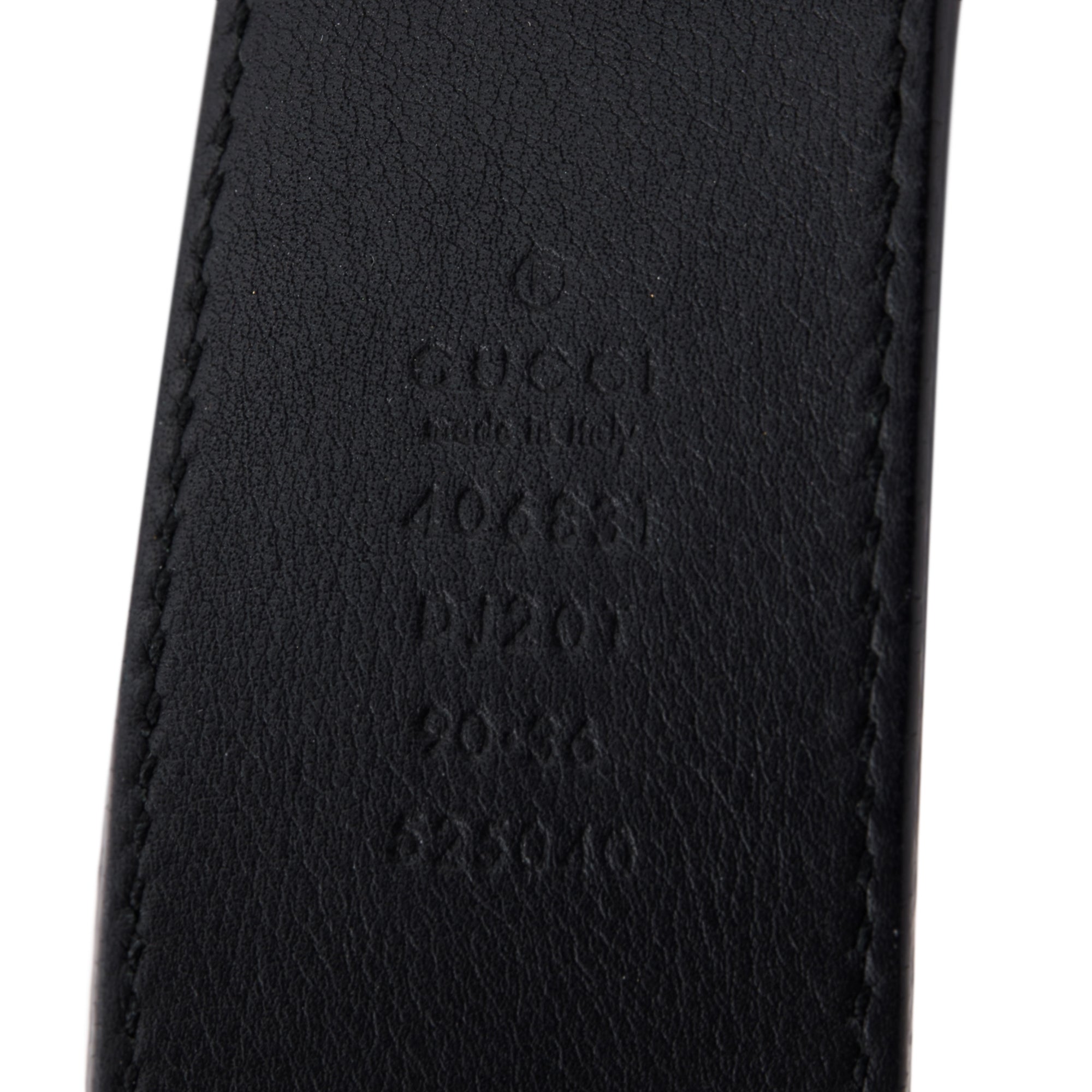 Gucci Black Wide Leather Belt with Double G Buckle