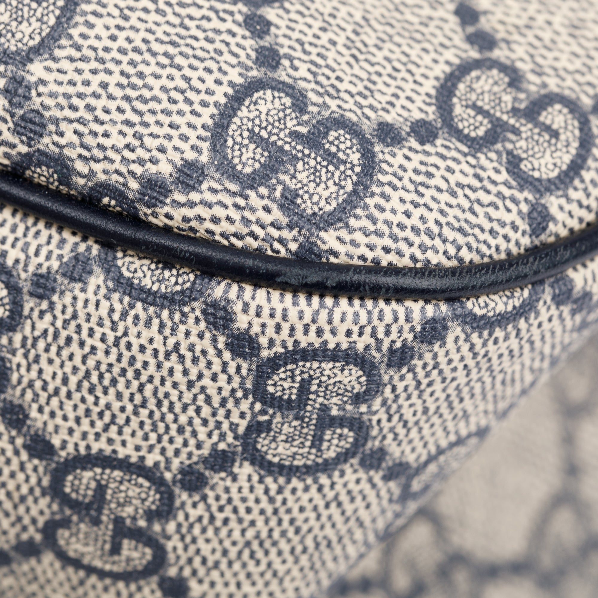 Gucci Blue GG Supreme Web Sherry Shoulder Bag