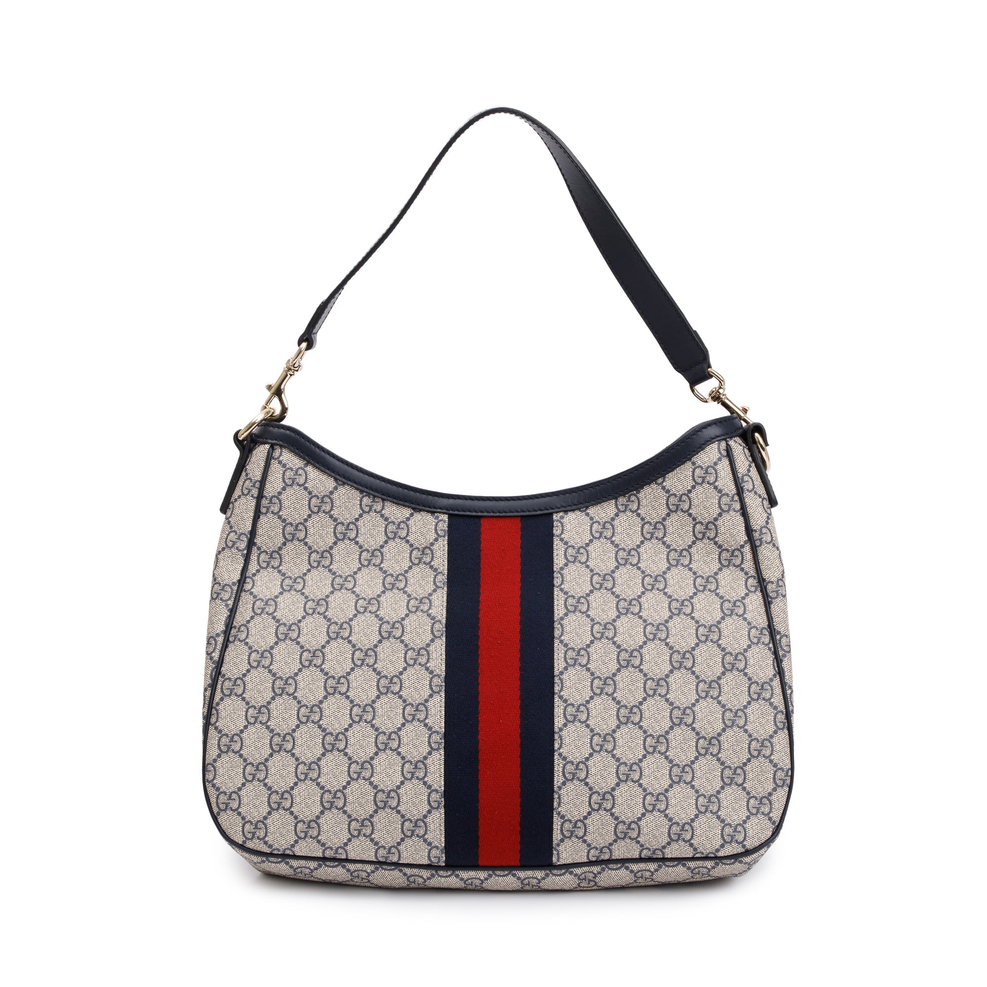 Gucci Blue GG Supreme Web Sherry Shoulder Bag