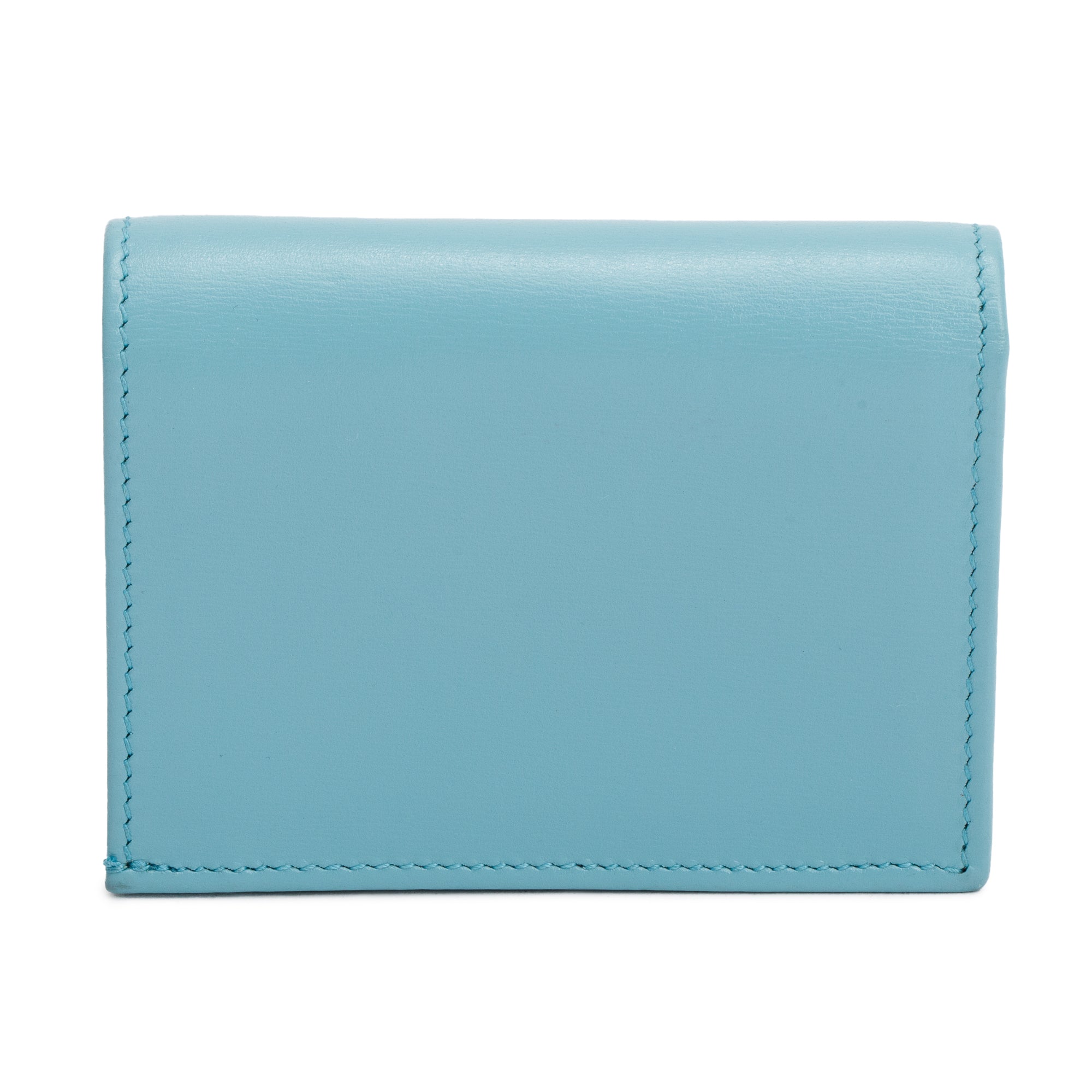 Gucci Blue Leather 1955 Horsebit Card Case Wallet
