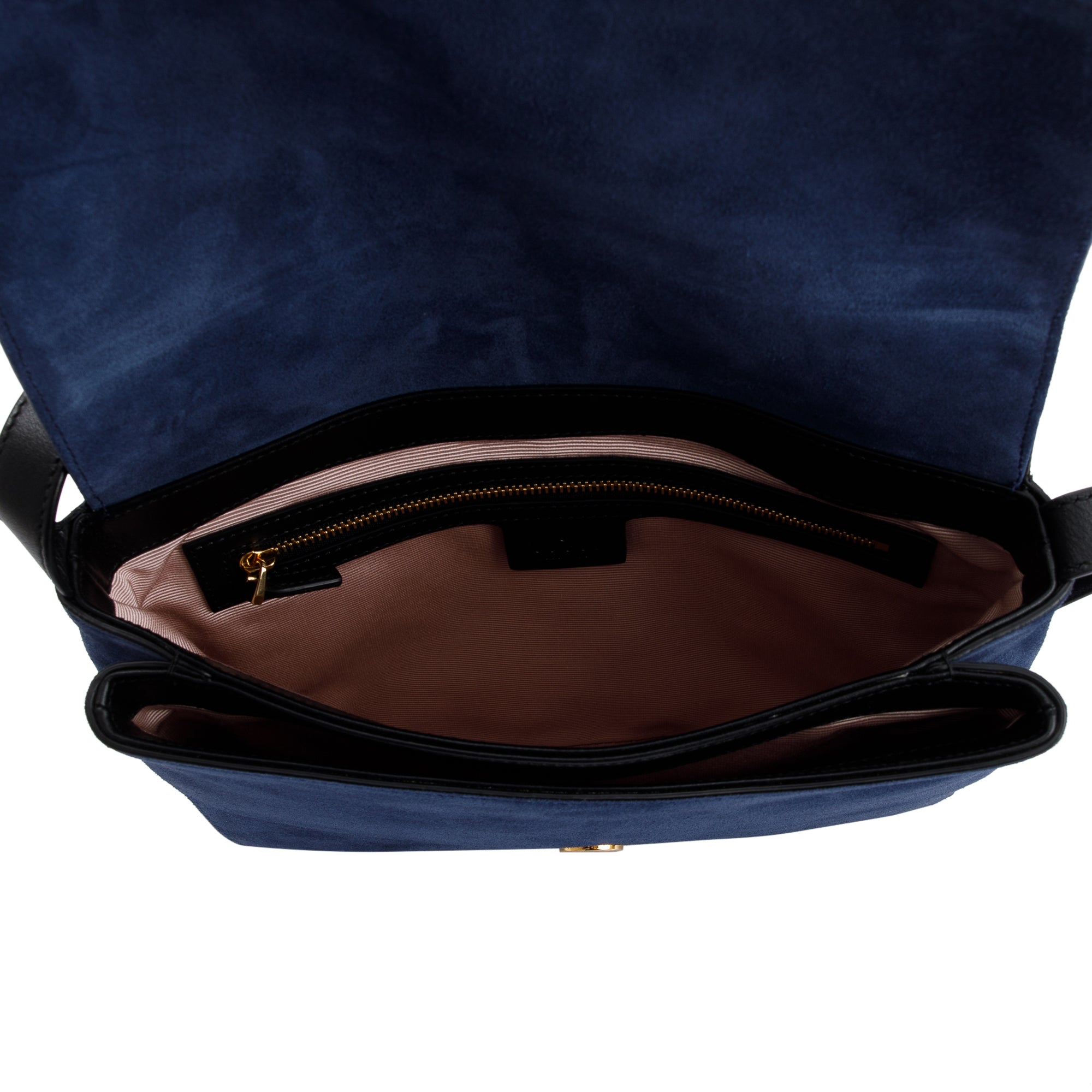 Gucci Blue Medium Suede Arli Shoulder Bag