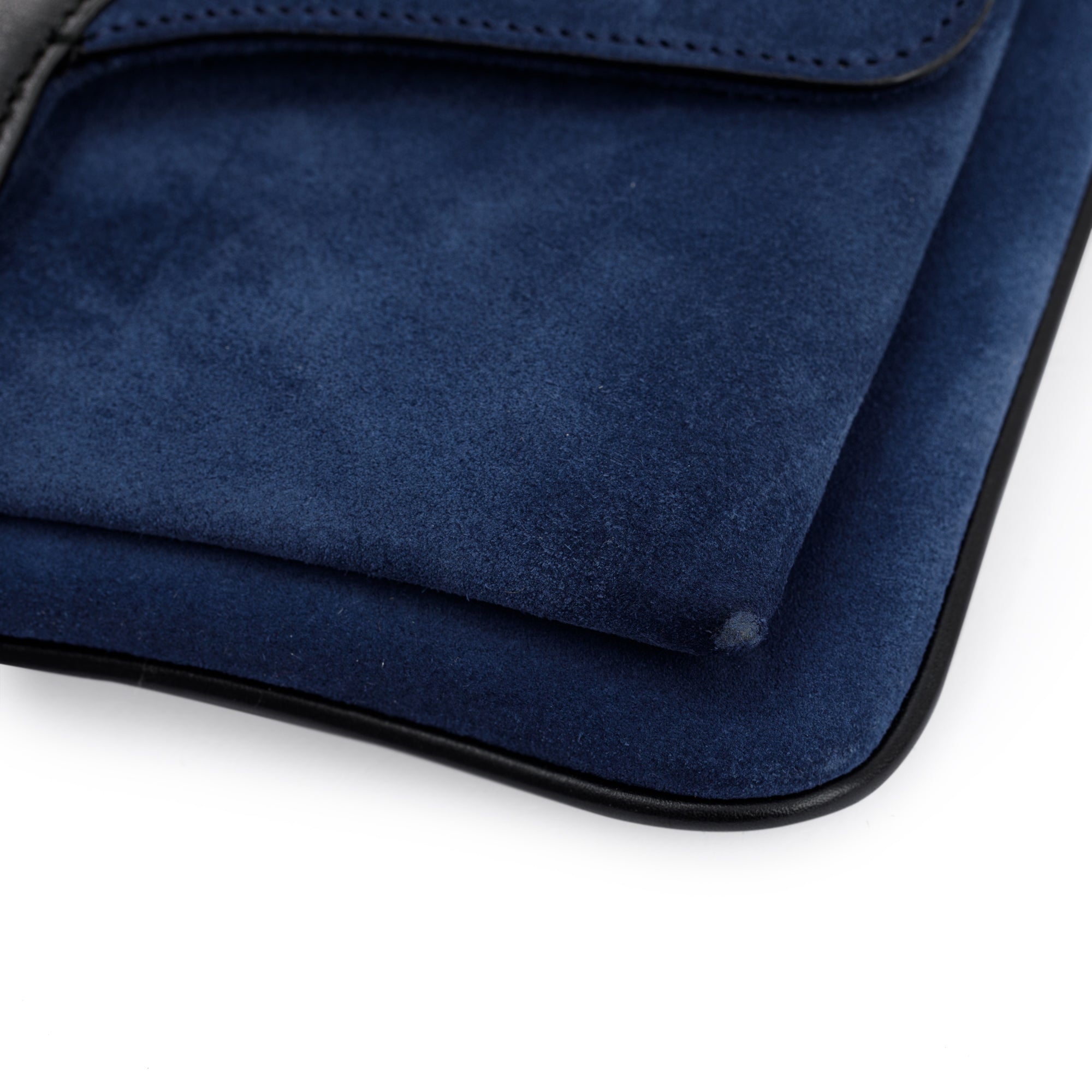 Gucci Blue Medium Suede Arli Shoulder Bag