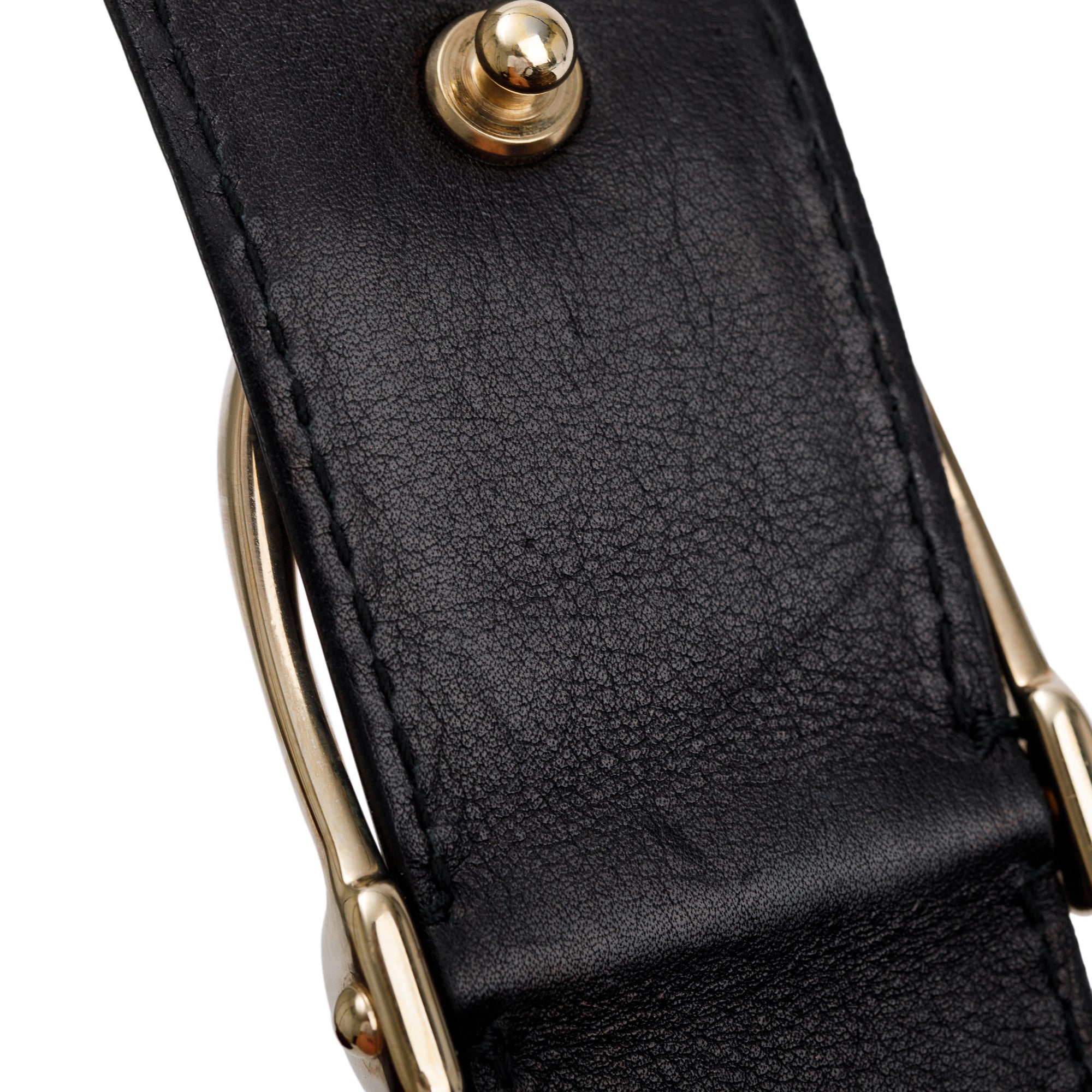 Gucci Brown Calf Hair Large Stirrup Top Handle