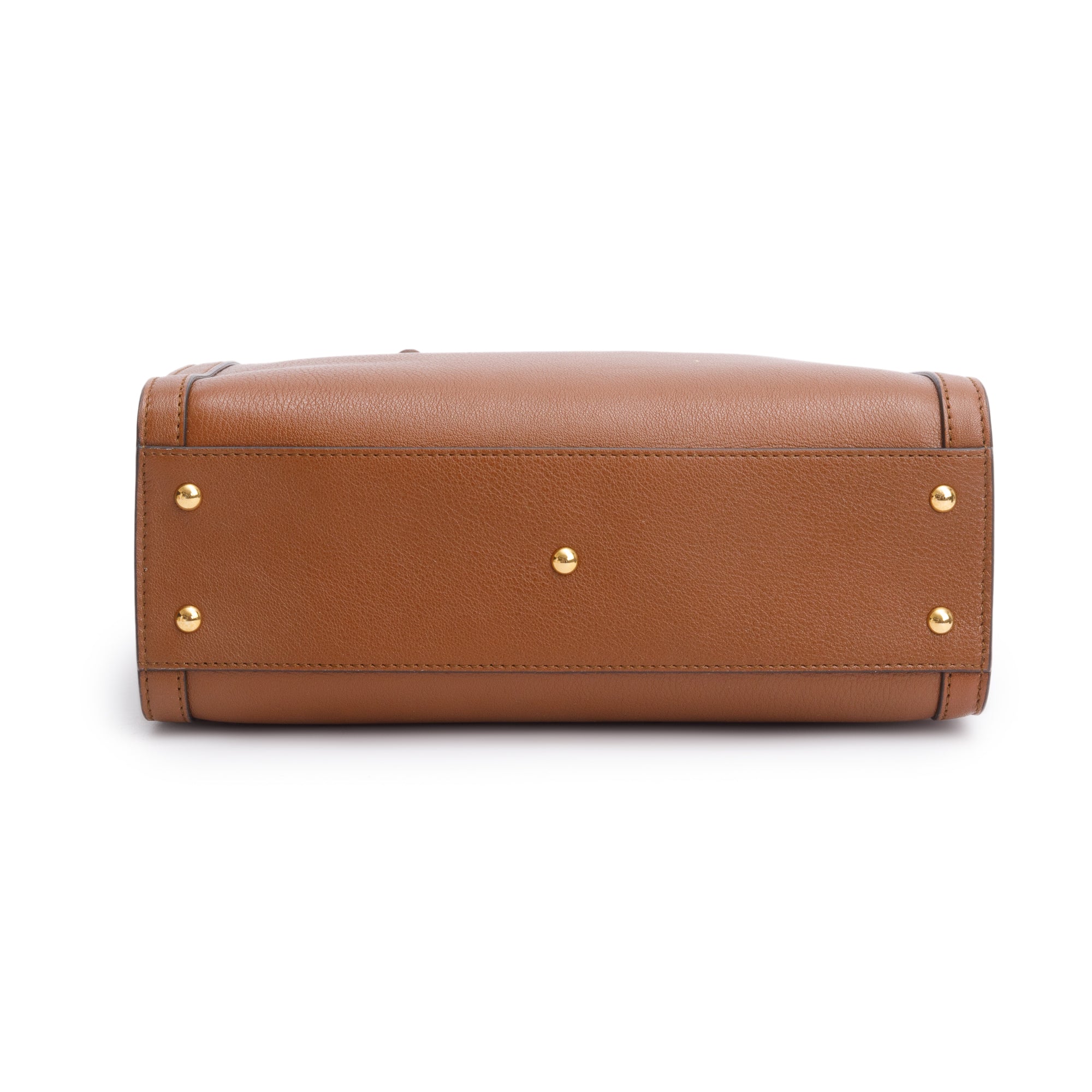 Gucci Brown Calfskin Leather Diana Small Tote Bag w/ Strap