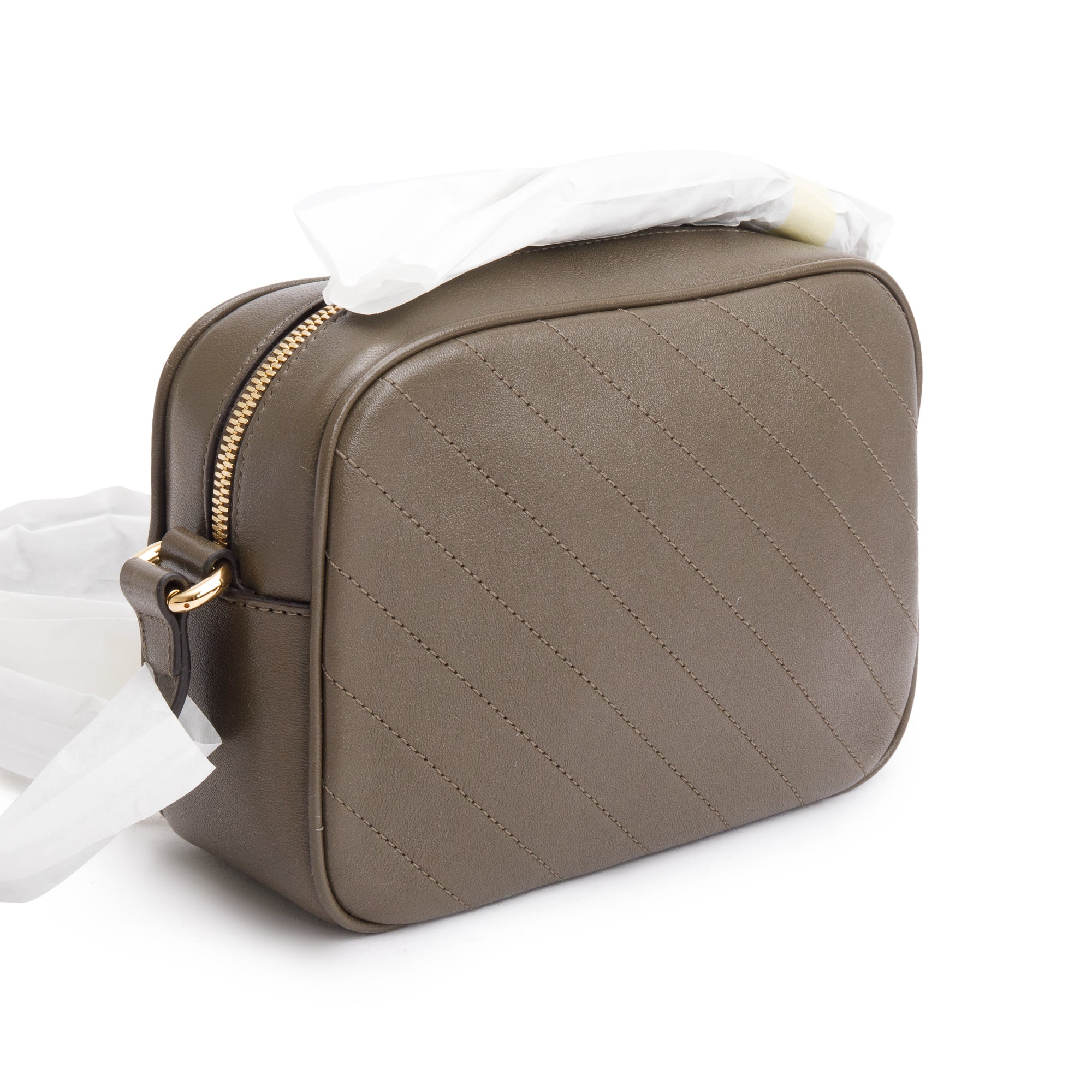 Gucci Brown Calfskin Leather Mini Blondie Shoulder Bag