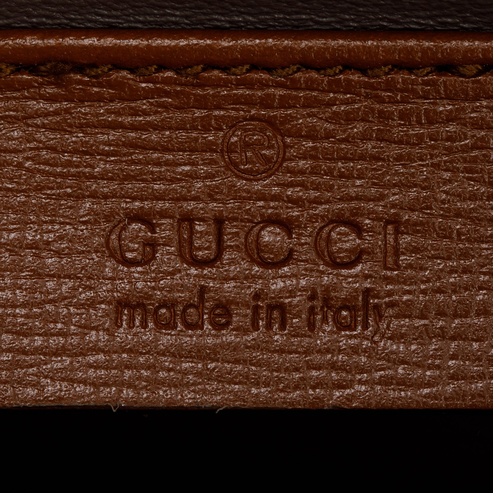 Gucci Brown Calfskin Leather Mini Sylvie 1969 Flap Messenger Bag