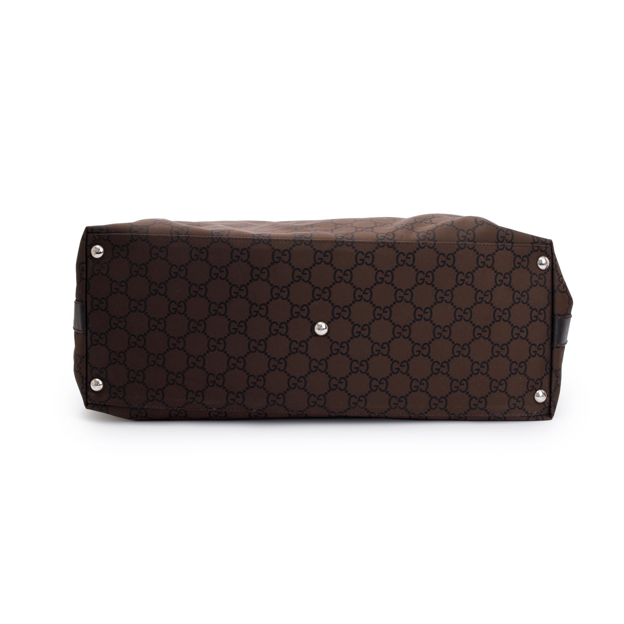 Gucci Brown GG Nylon Extra Large Hobo