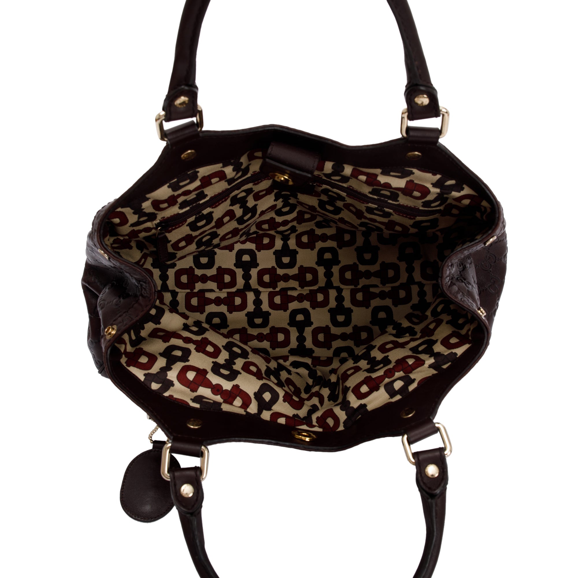 Gucci Brown GG Signature Leather Medium Sukey Tote