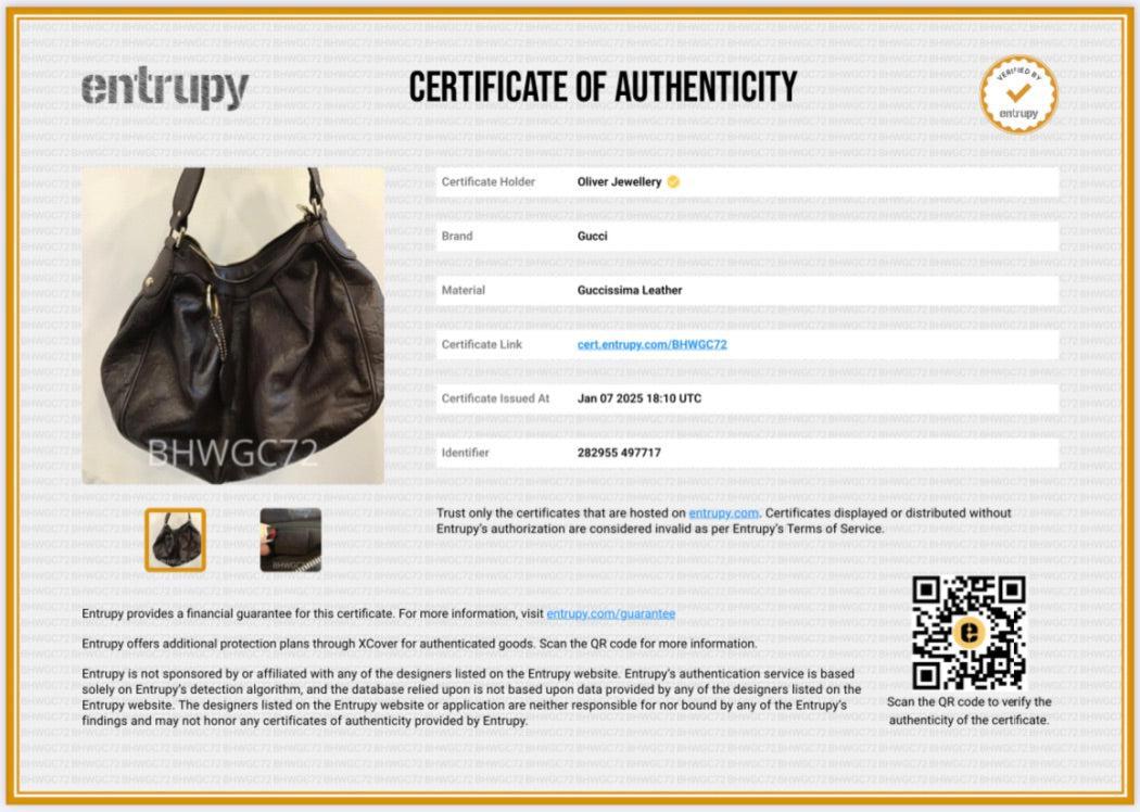 Gucci Brown GG Signature Leather Medium Sukey Tote