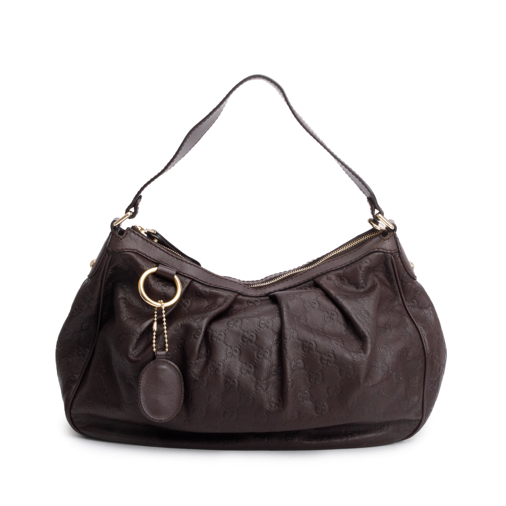 Gucci Brown GG Signature Leather Medium Sukey Tote