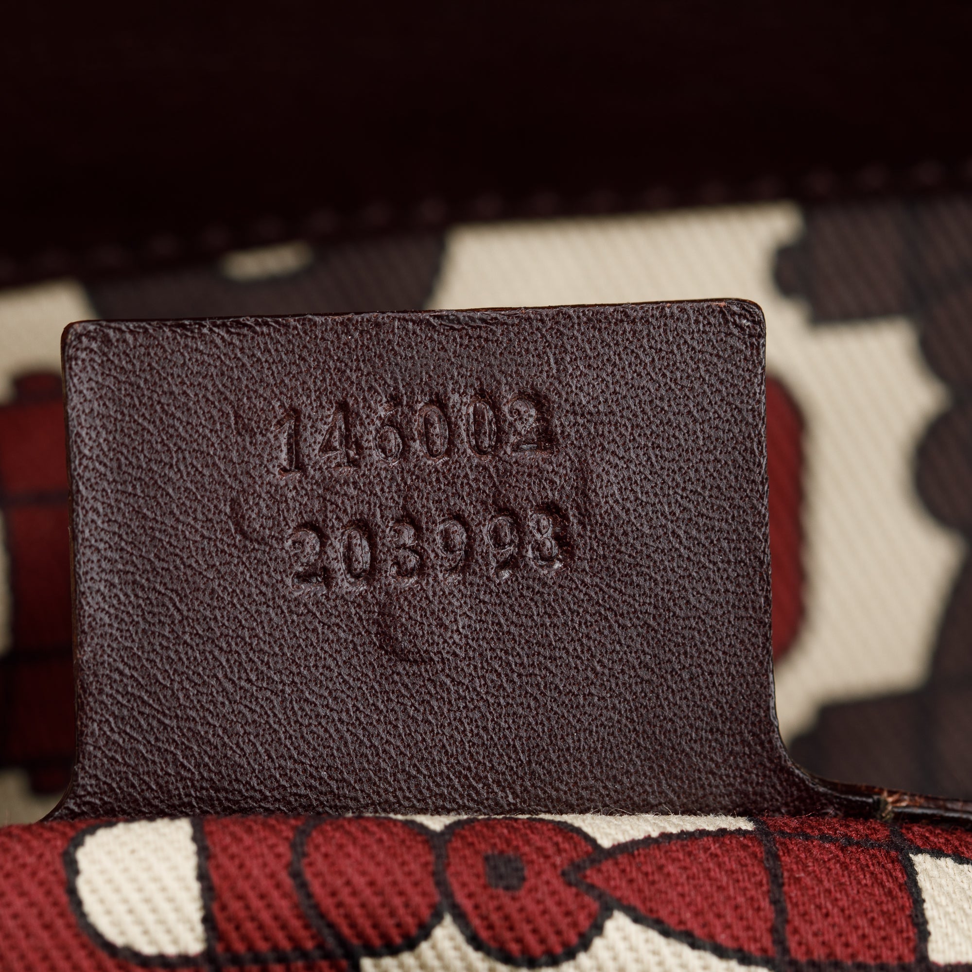 Gucci Brown GG Signature Leather Treasure Boston Bag