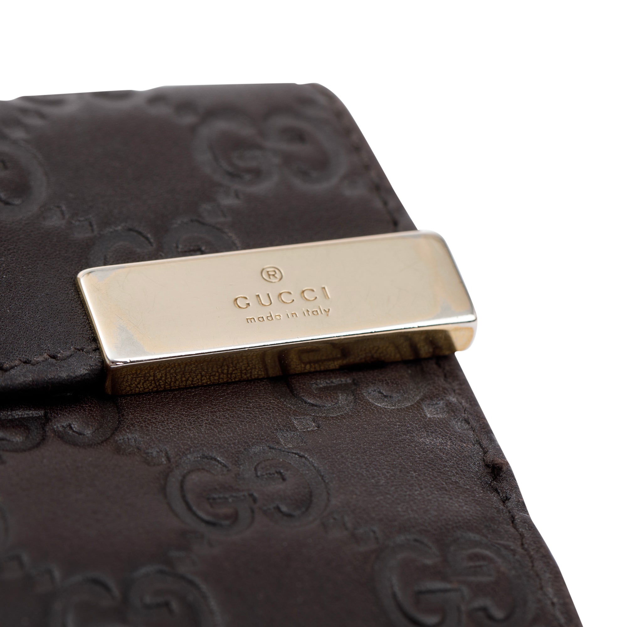 Gucci Brown Guccissima Leather Continental Wallet w/ Box