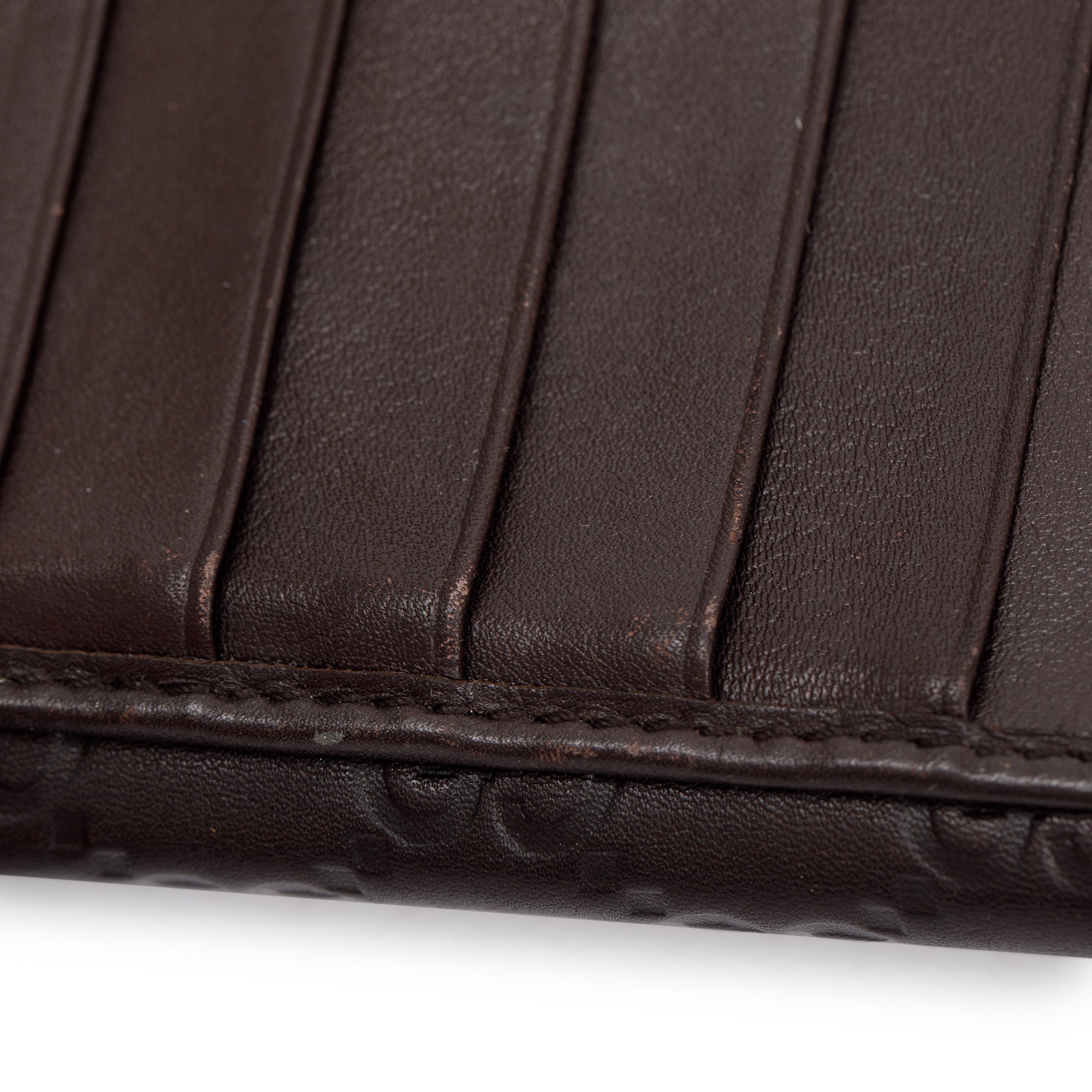 Gucci Brown Guccissima Leather Continental Wallet w/ Box