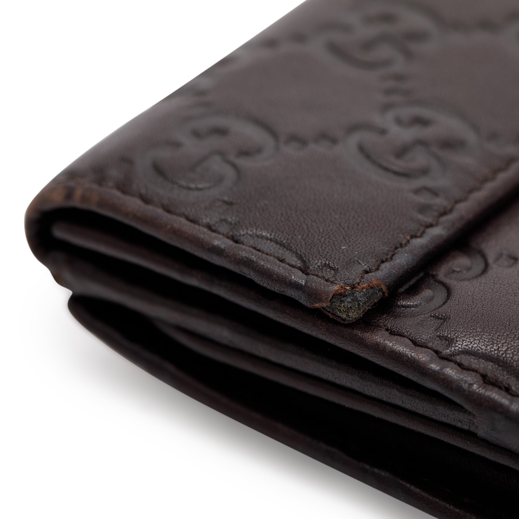 Gucci Brown Guccissima Leather Continental Wallet w/ Box