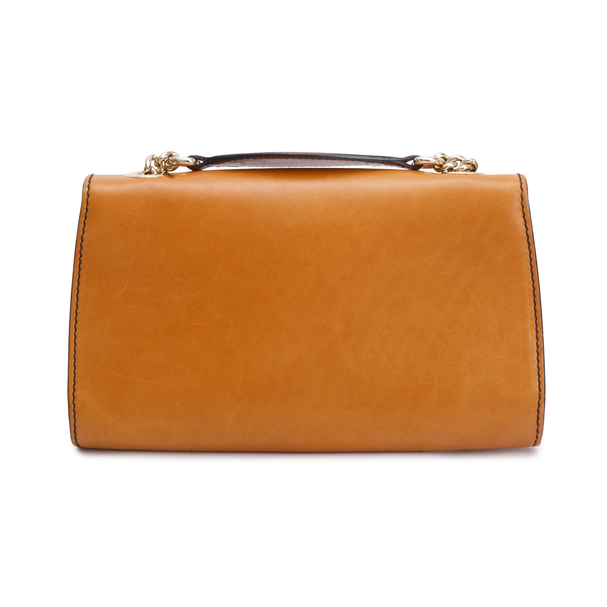 Gucci Brown Leather Small Emily Chain Shoulder Bag