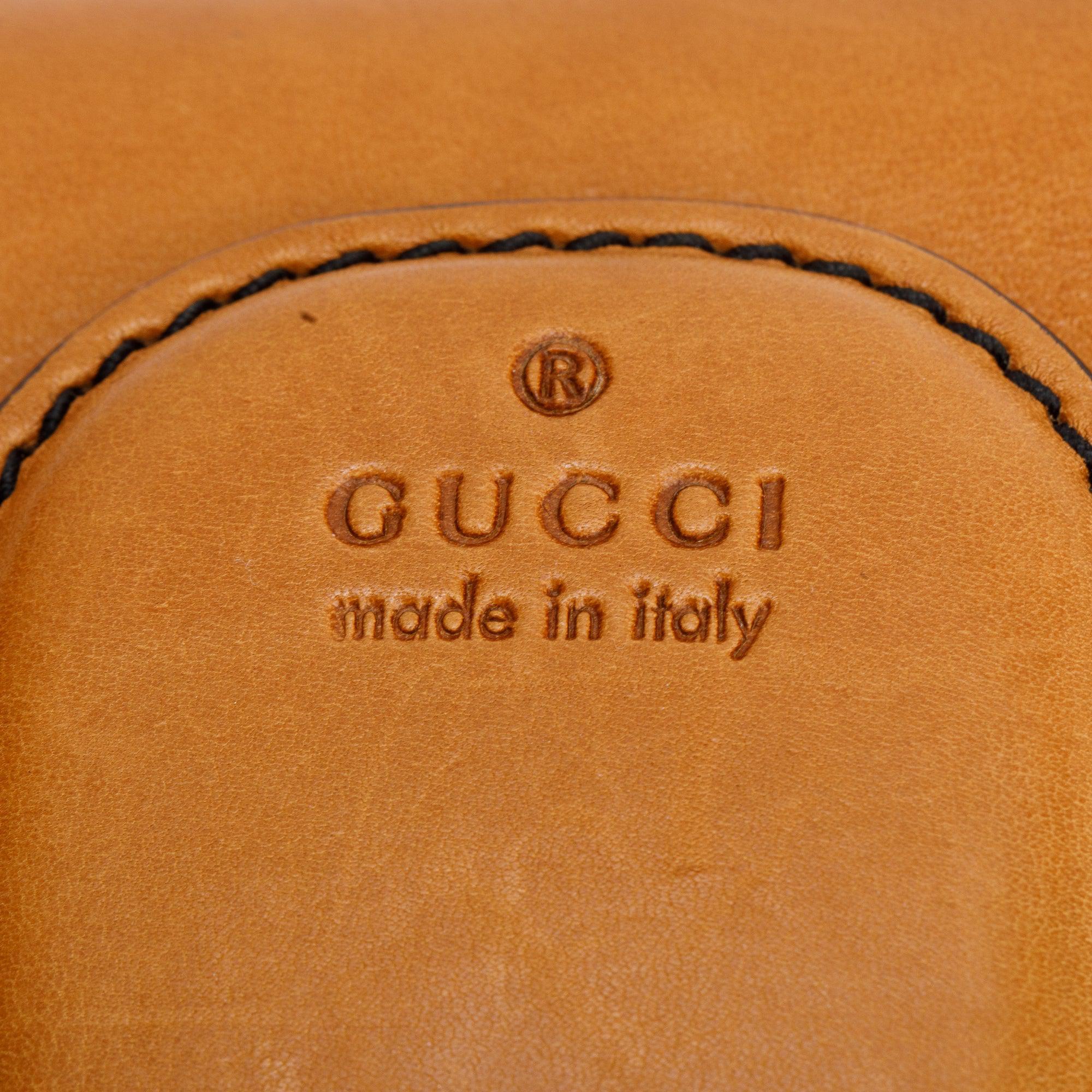 Gucci Brown Leather Small Emily Chain Shoulder Bag