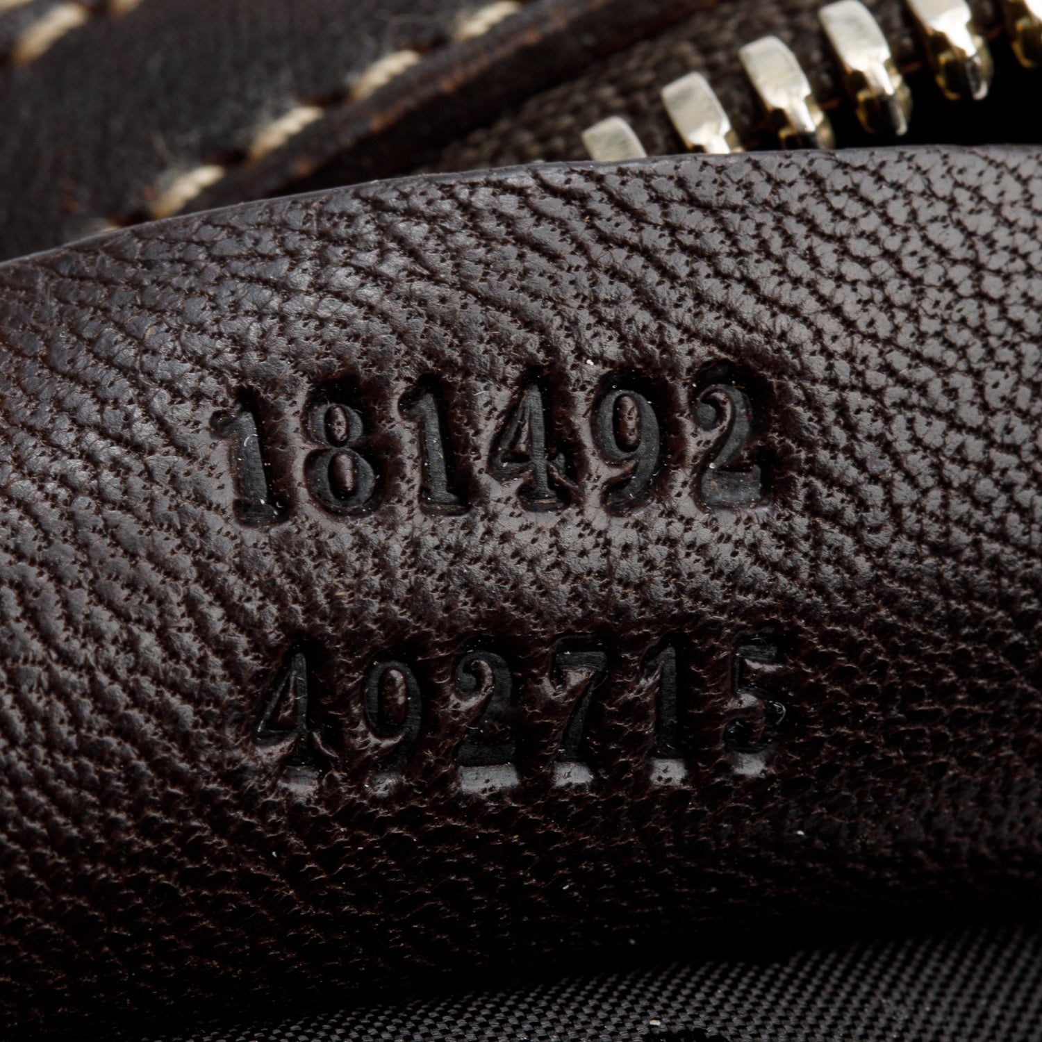 Gucci Brown Leather Trim GG Crystal Duchessa Hobo Bag