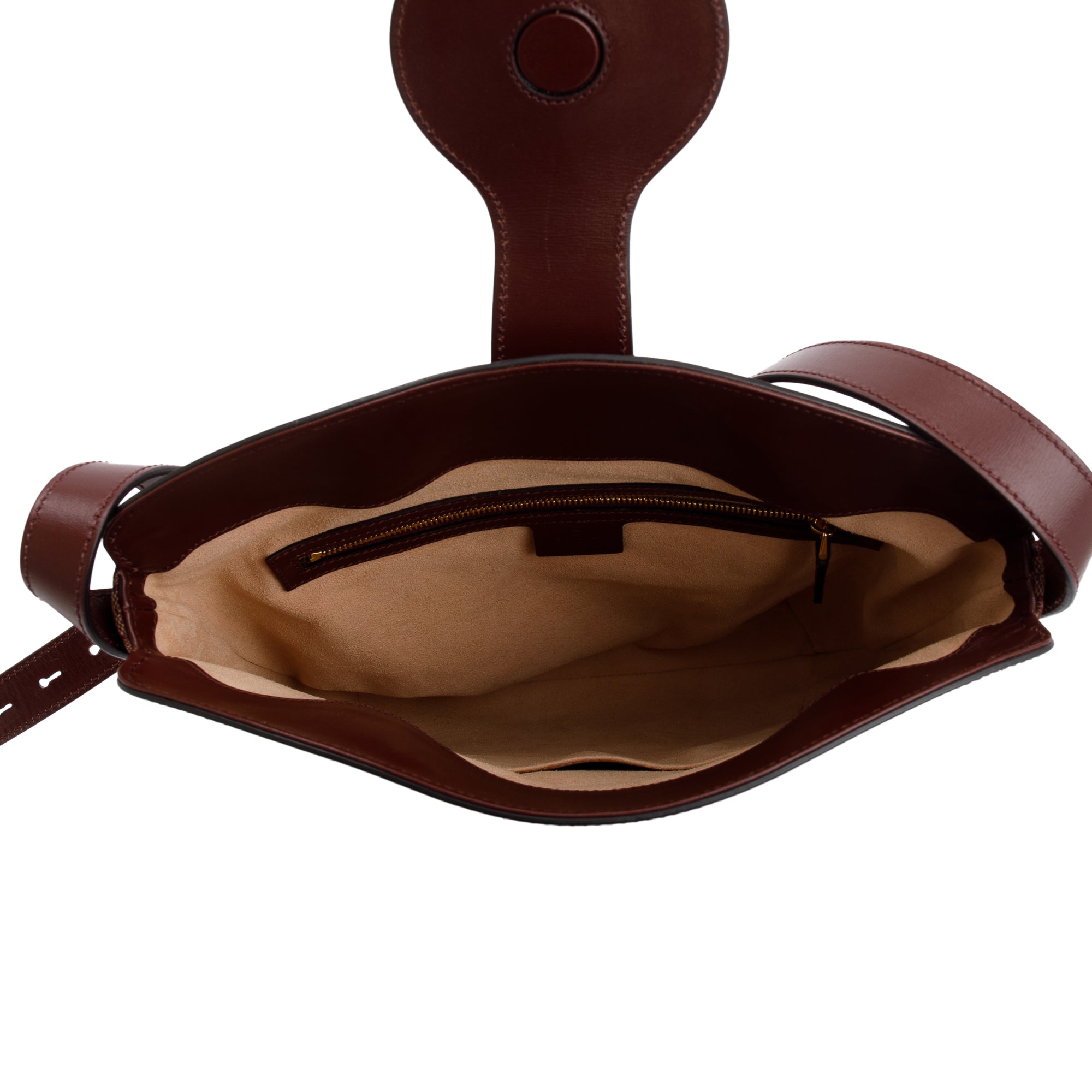 Gucci Burgundy GG Canvas & Calfskin Leather Medium Arli Shoulder Bag