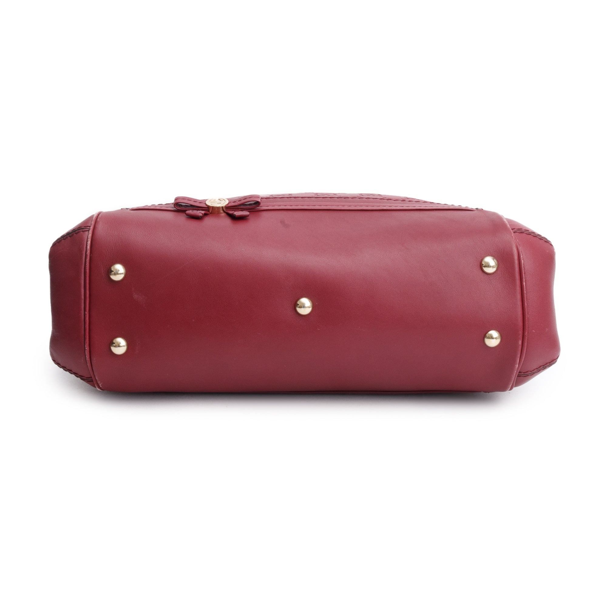 Gucci Burgundy Guccissima Leather Medium Mayfair Tote w/ Strap