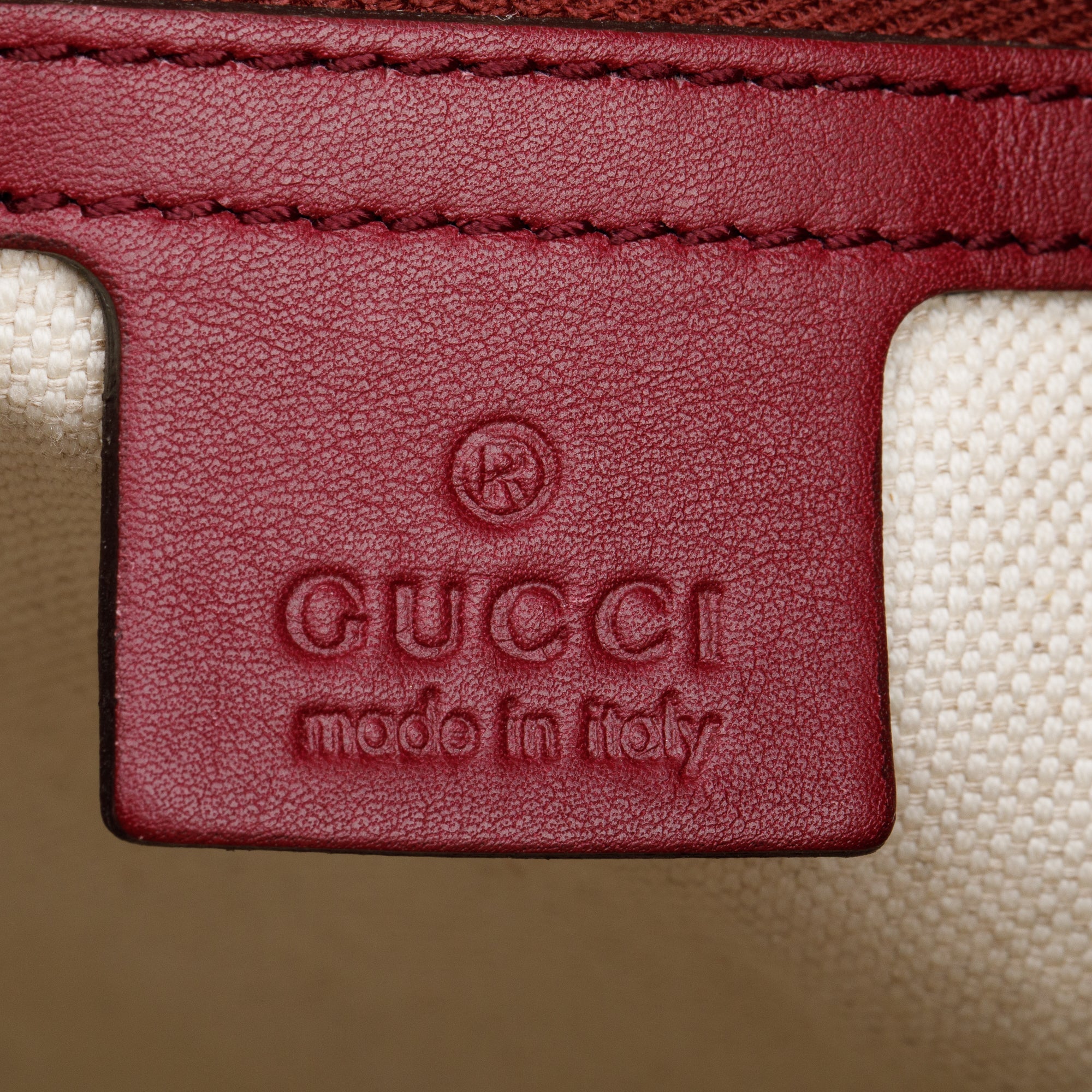 Gucci Burgundy Guccissima Leather Medium Mayfair Tote w/ Strap