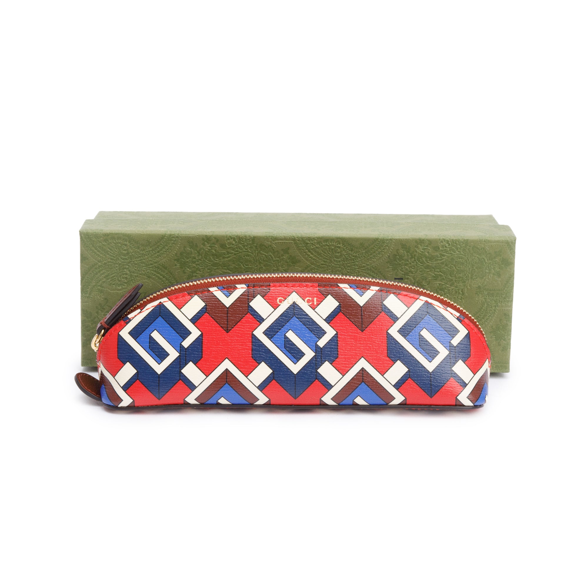 Gucci Calfskin GG Cascade Pencil Case w/ Box