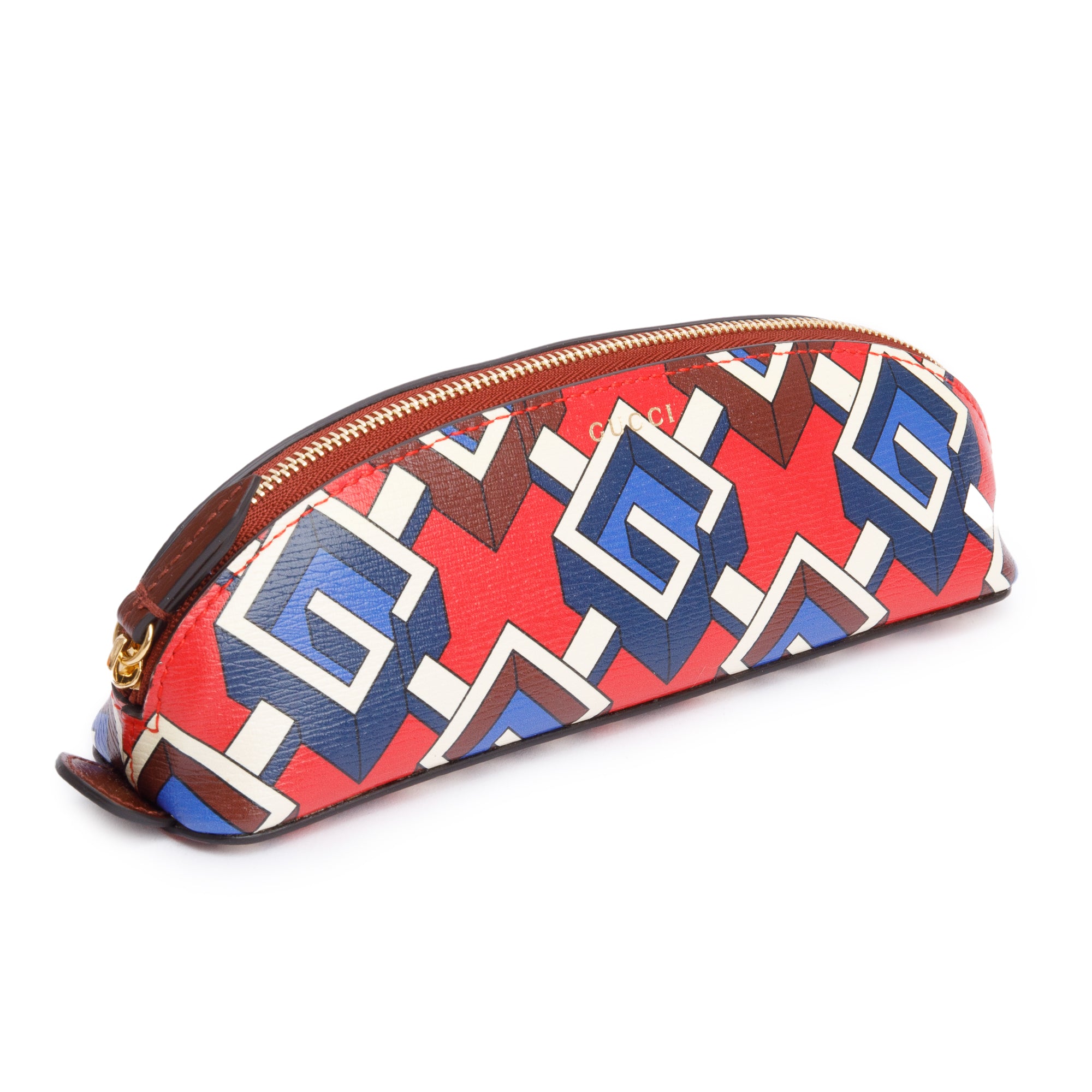 Gucci Calfskin GG Cascade Pencil Case w/ Box