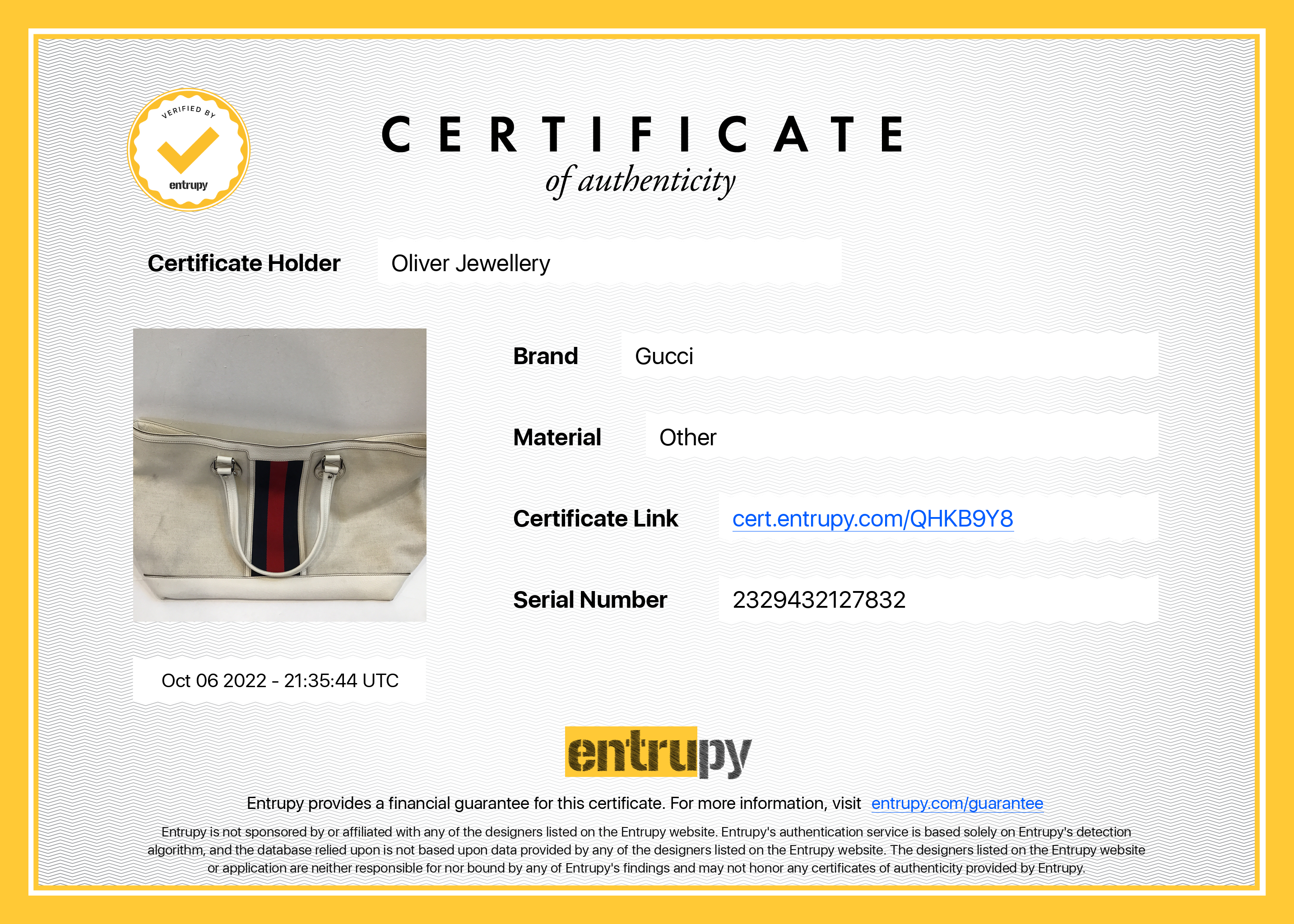 Gucci Canvas Sunset Web Tote