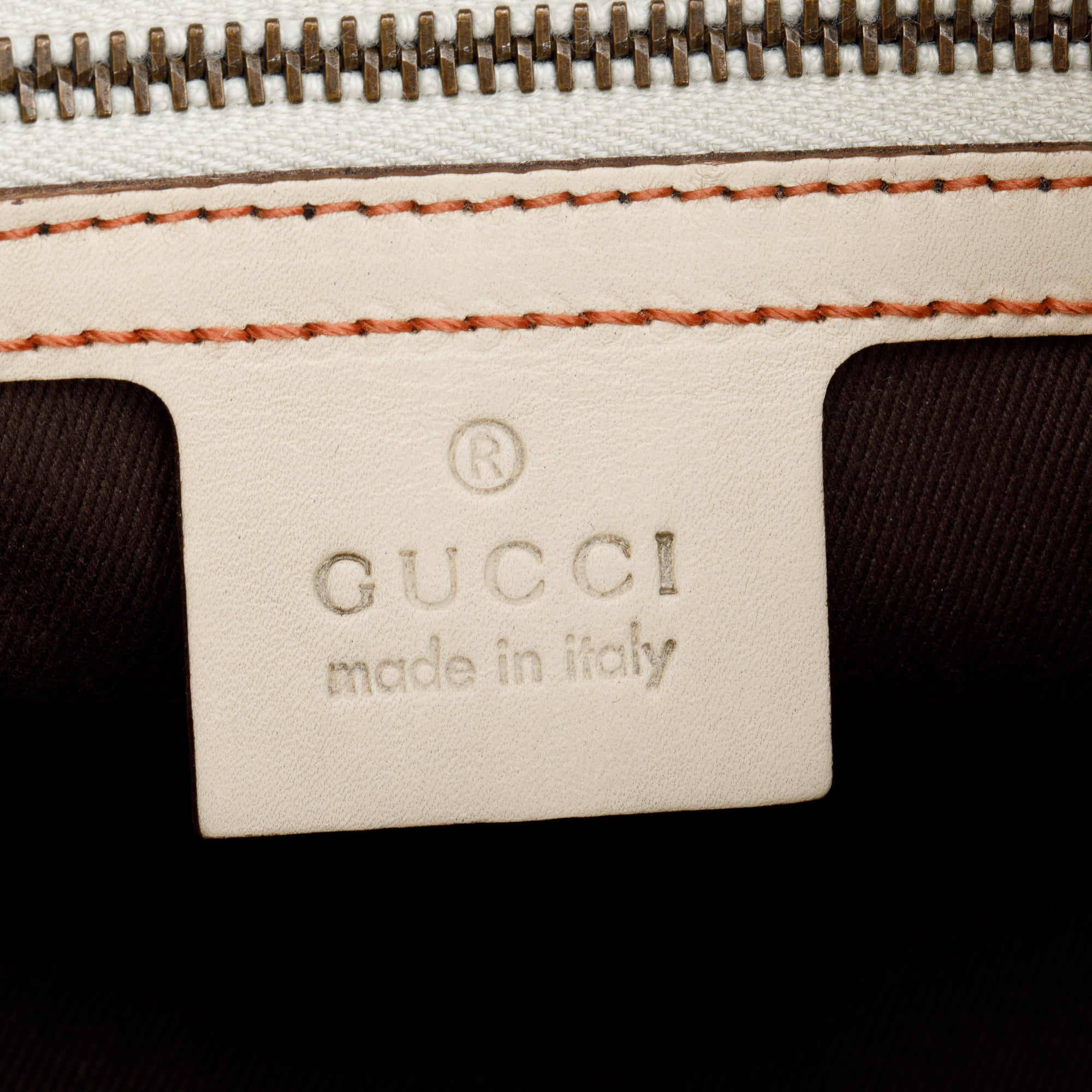 Gucci Creme Leather Medium Nailhead Jackie Hobo Bag