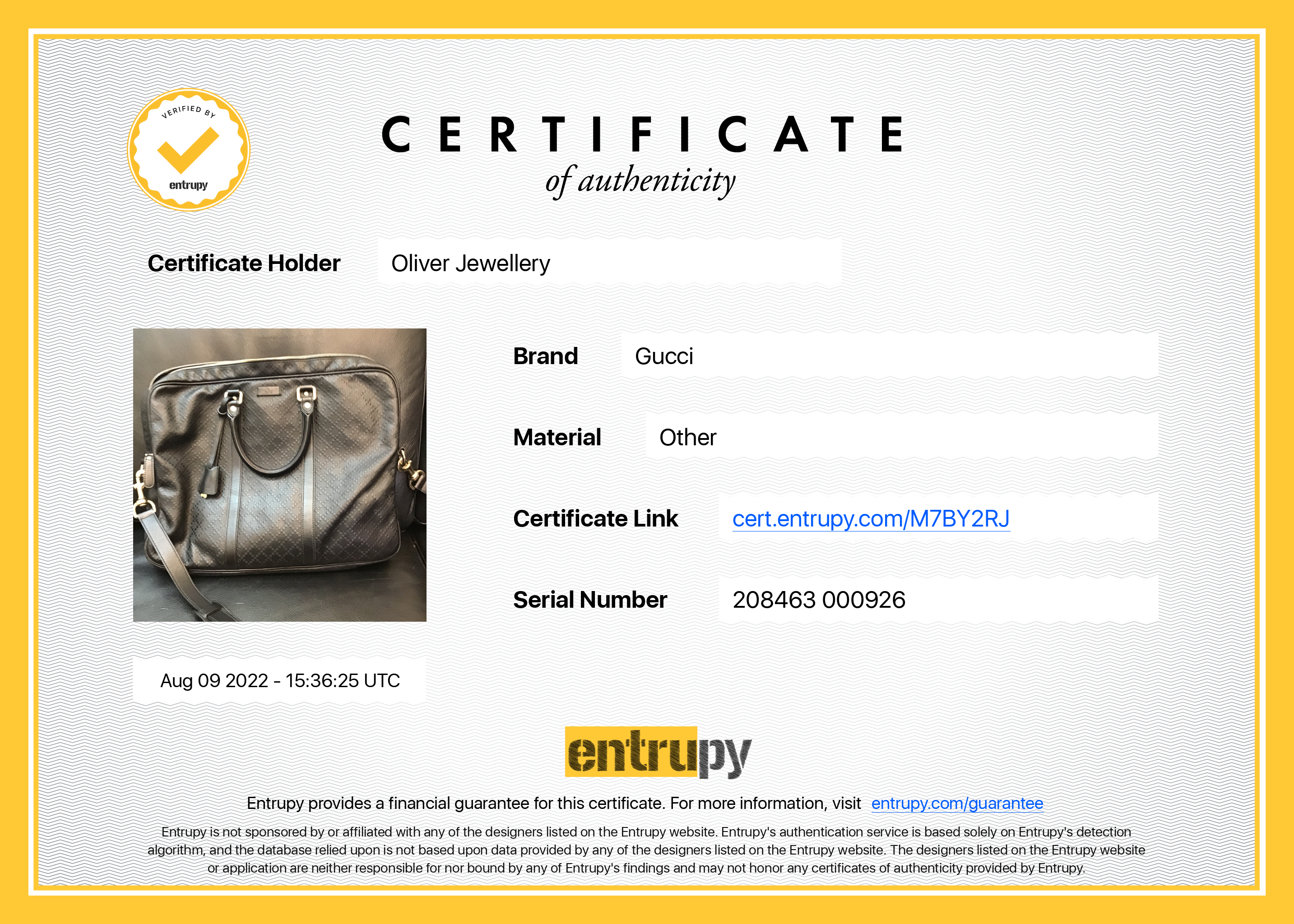 Gucci Diamante Leather Briefcase