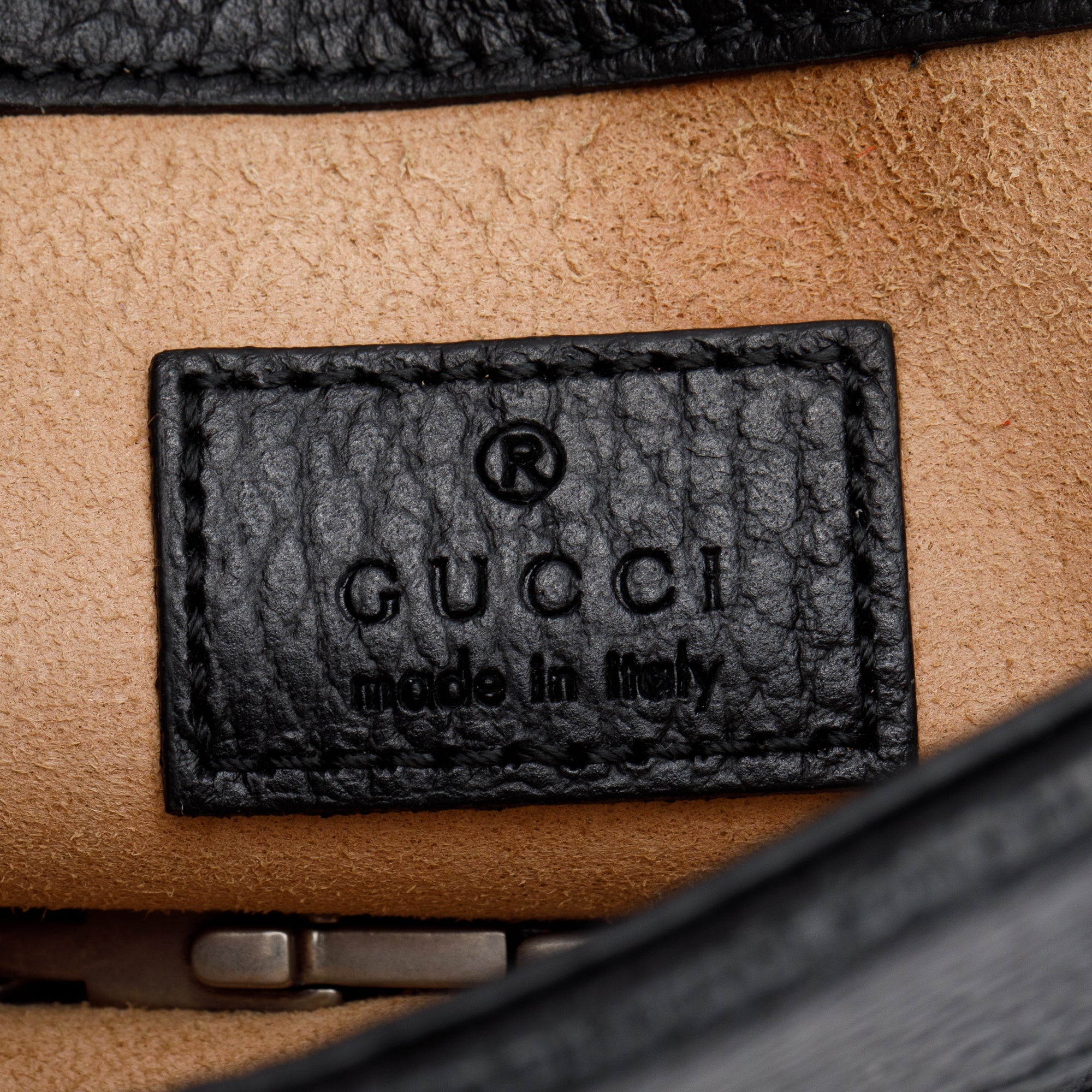 Gucci Dionysus Black Leather Super Mini Bag