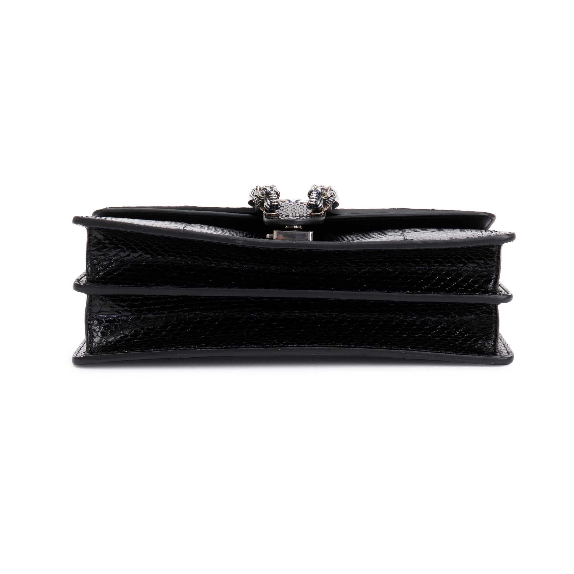 Gucci Dionysus Black Python Top Handle Shoulder Bag