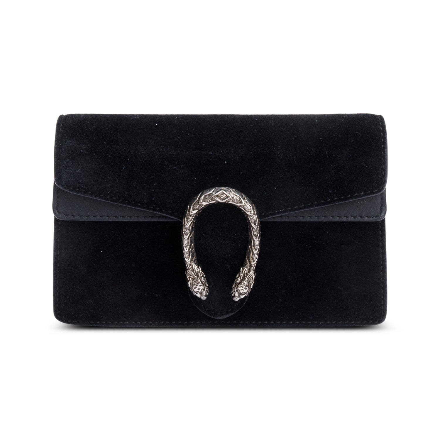 Gucci Dionysus Black Suede Super Mini Bag