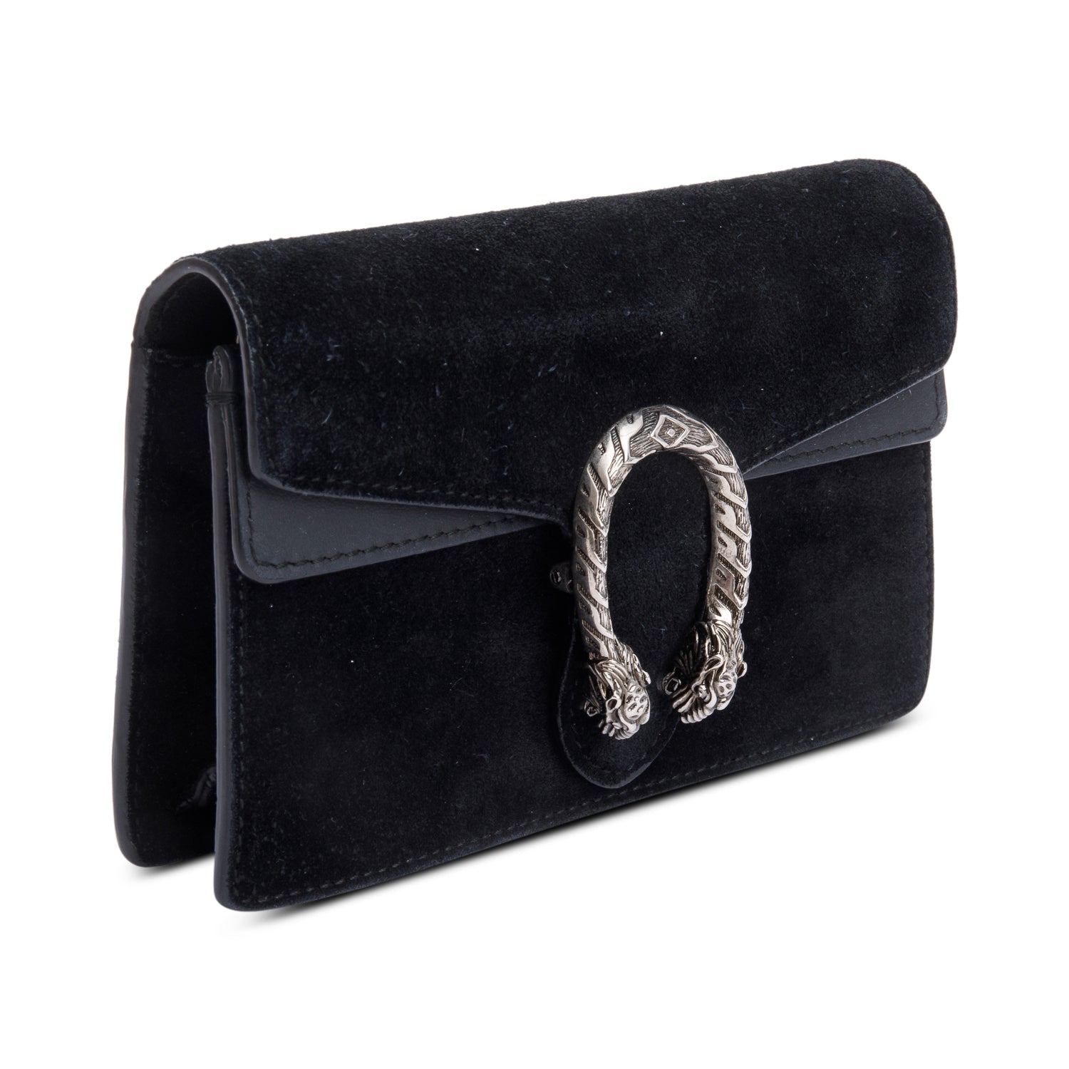 Gucci Dionysus Black Suede Super Mini Bag
