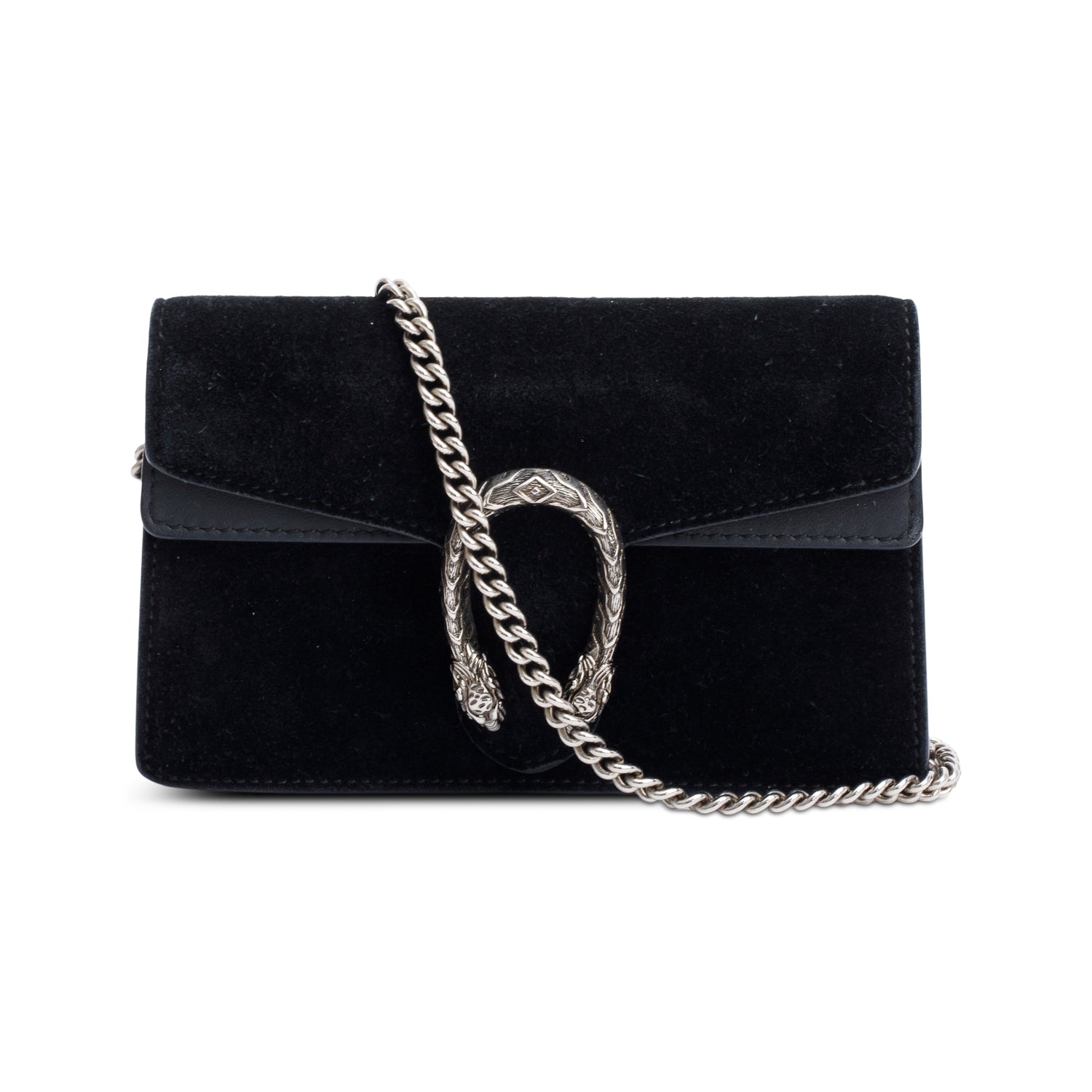 Gucci Dionysus Black Suede Super Mini Bag