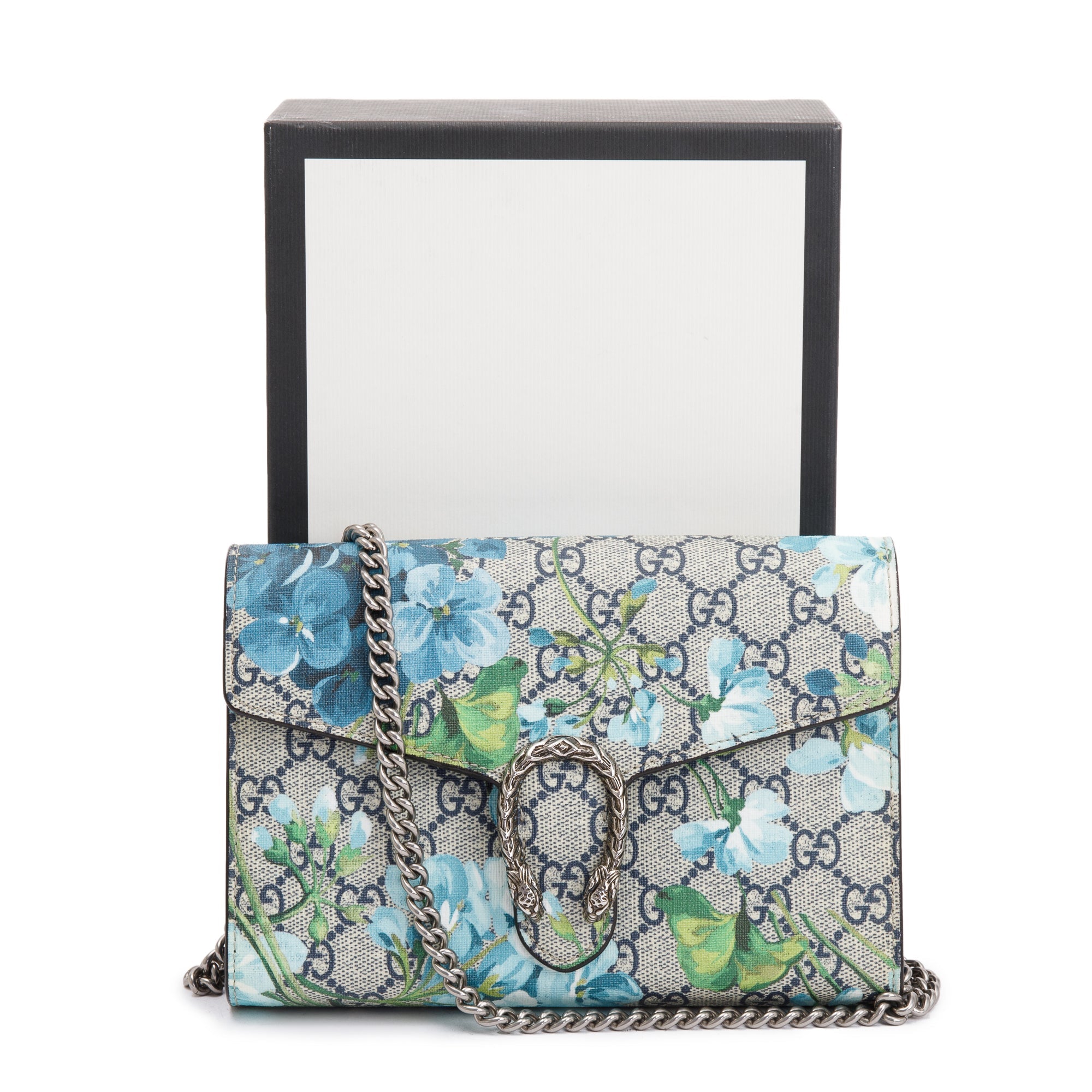 Gucci Dionysus GG Supreme Blooms Wallet on Chain w/ Box