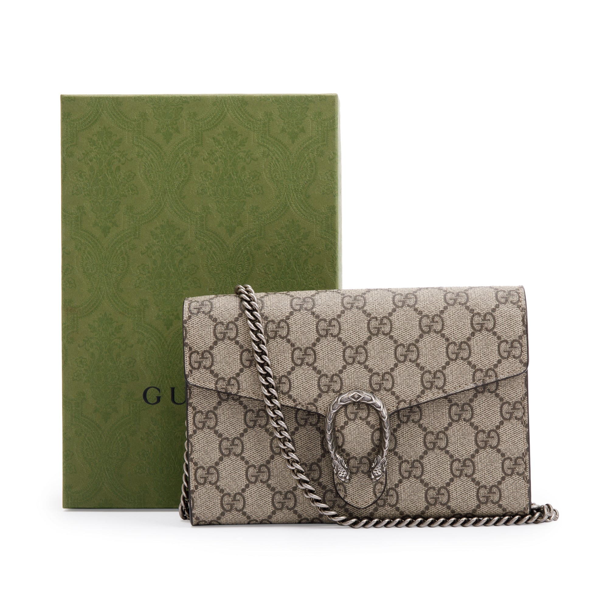 Gucci Dionysus GG Supreme Wallet on Chain w/ Box