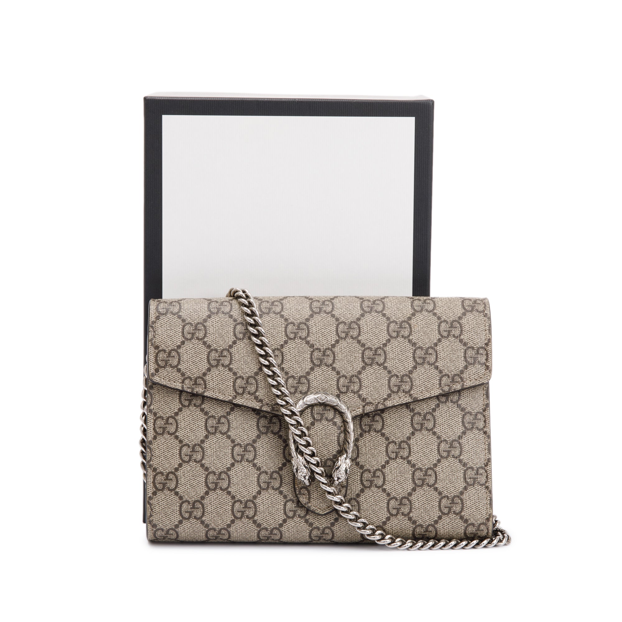 Gucci Dionysus GG Supreme Wallet on Chain w/ Box