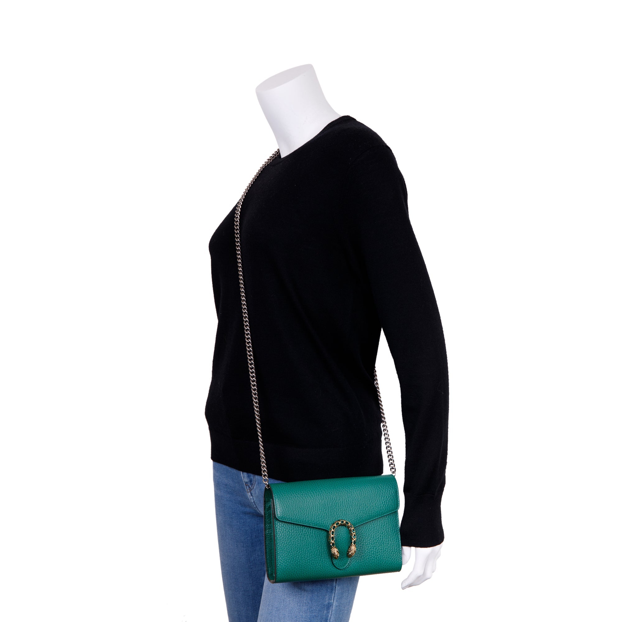 Gucci Dionysus Mini Leather Chain Wallet